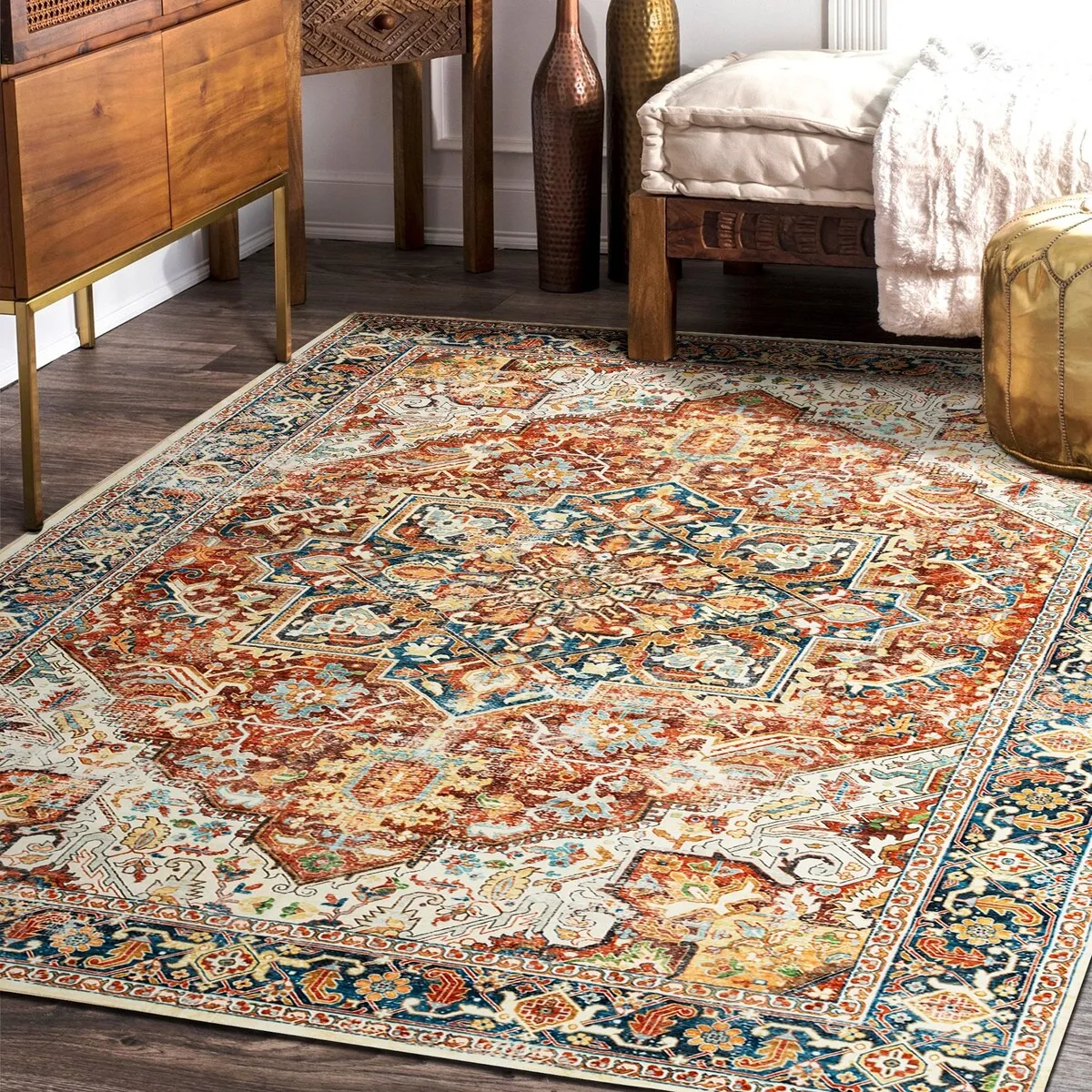 10' x 14'Pearl velvet carpet For Livingroom(Area Rugs) - 10' x 14'