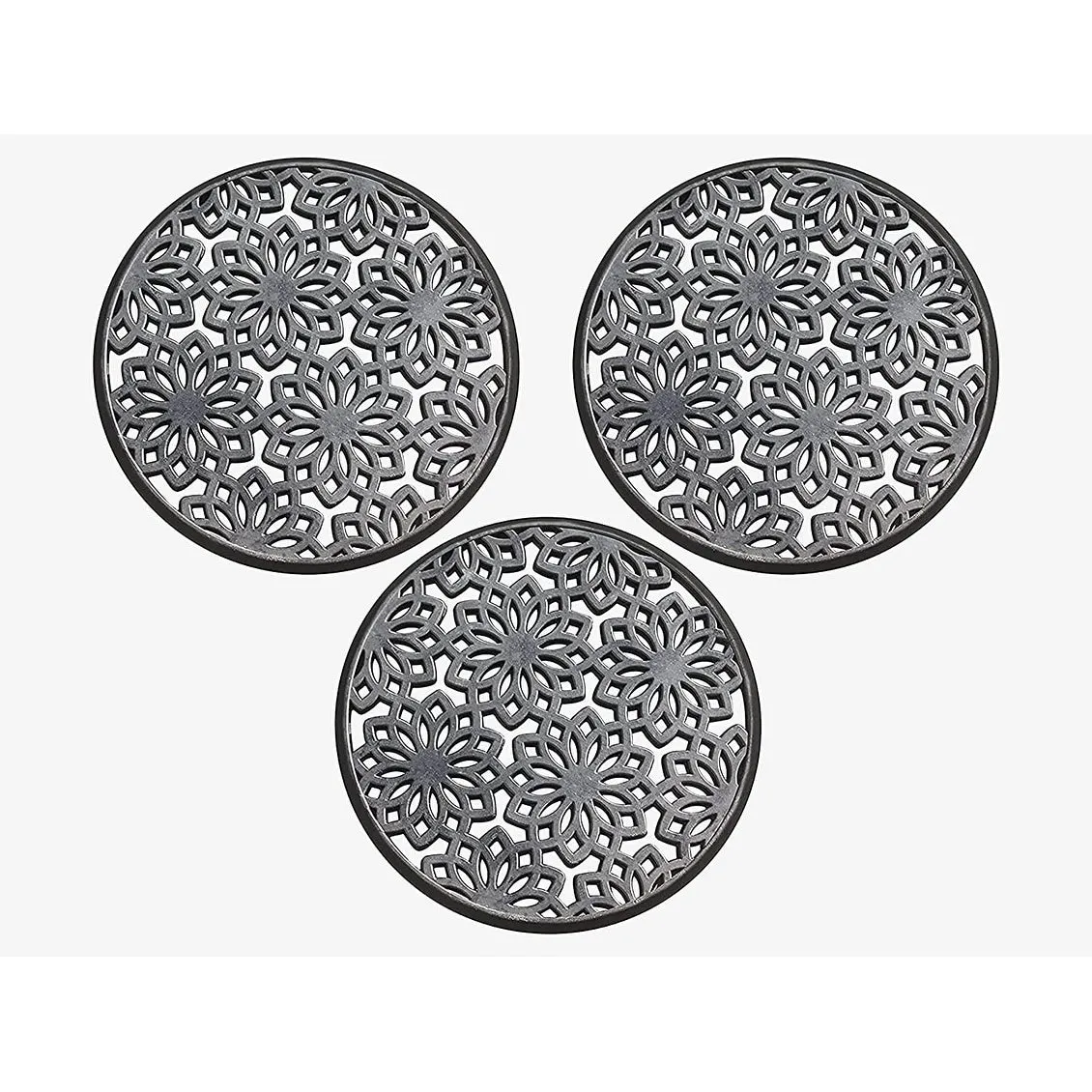 A1HC Rubber Step Mat Multi Functional -Garden Stepping Stone Mat. Outdoor Decorative Tray