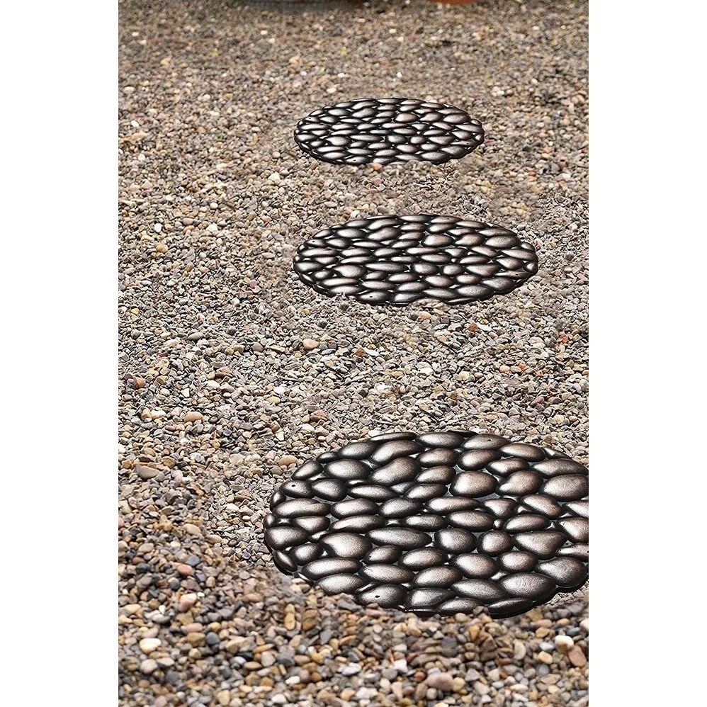 A1HC Rubber Step Mat Multi Functional -Garden Stepping Stone Mat. Outdoor Decorative Tray
