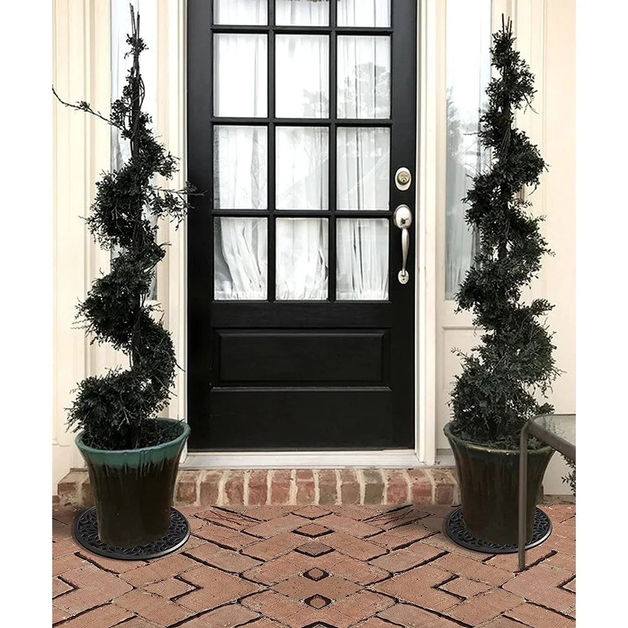 A1HC Rubber Step Mat Multi Functional -Garden Stepping Stone Mat. Outdoor Decorative Tray