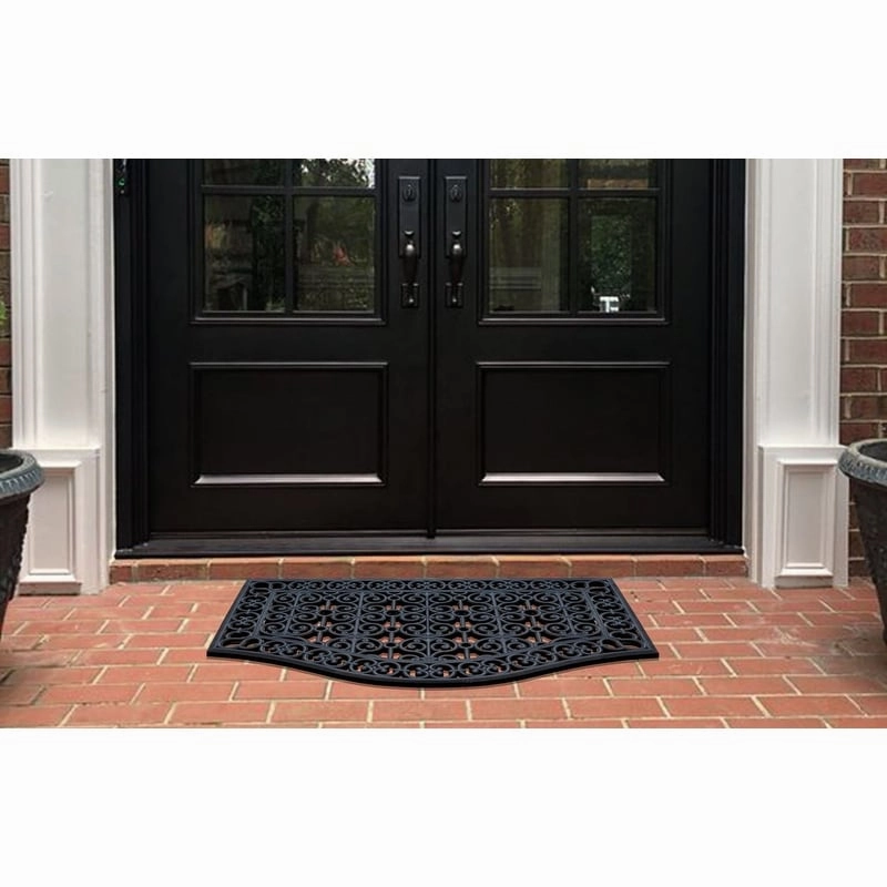 A1HC Large Outdoor Floor Door Mat. Natural Rubber Grill Drainable Design & Anti Fatigue 24x39 for Indoor Outdoor Use