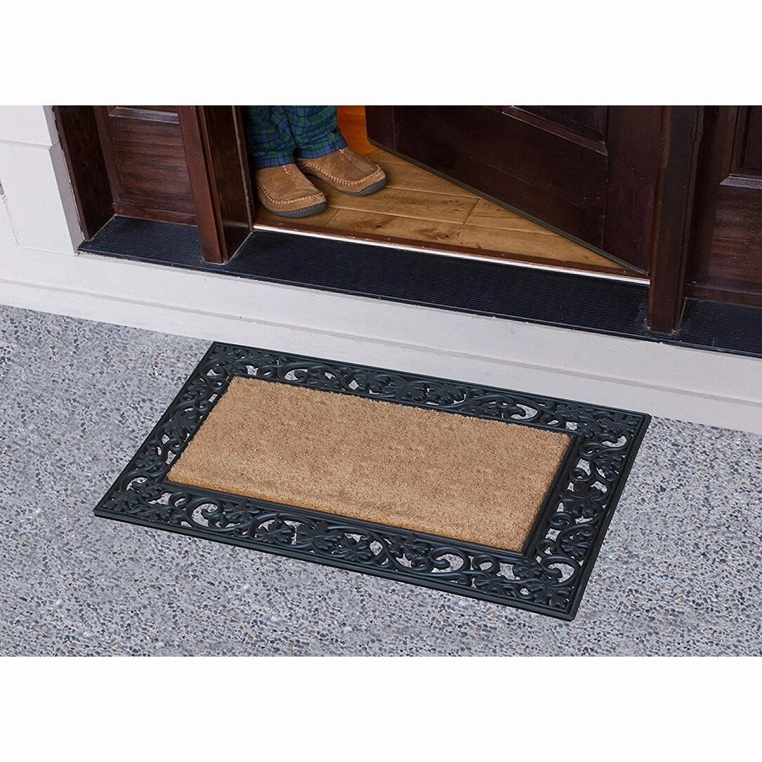 A1HC Rubber and Coir Large Heavy-Duty Outdoor Doormat