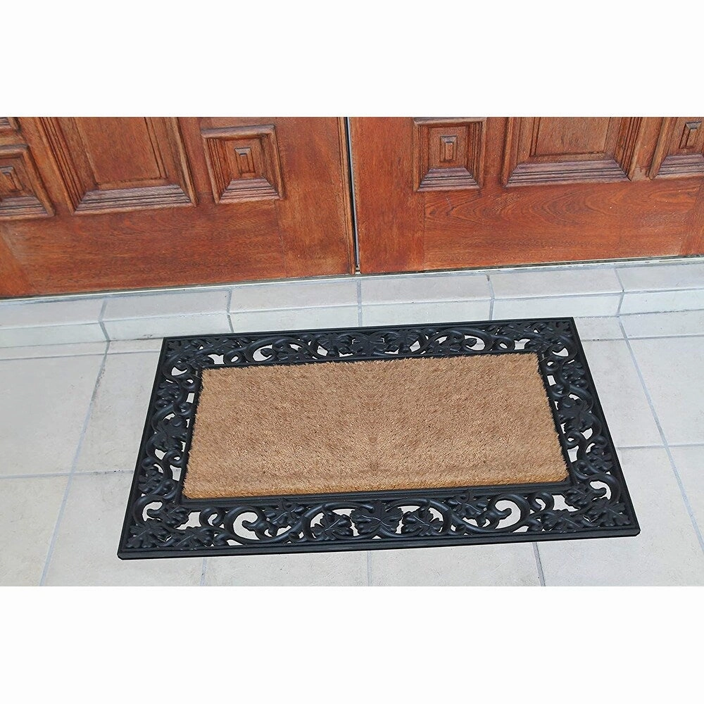 A1HC Rubber and Coir Large Heavy-Duty Outdoor Doormat