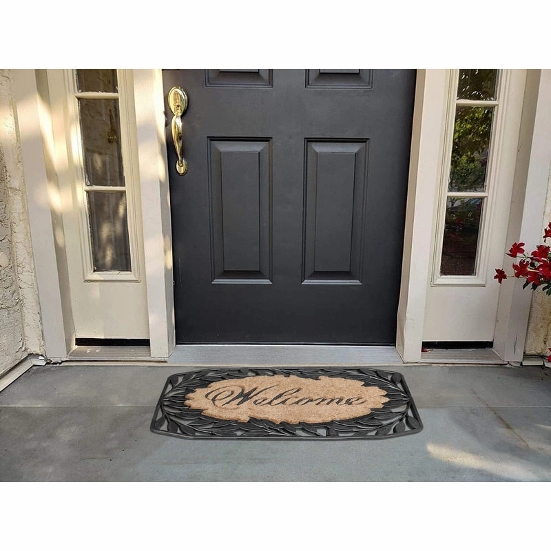 A1HC Rubber and Coir Large Heavy-Duty Outdoor Doormat