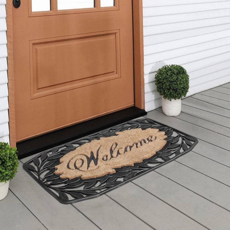A1HC Rubber and Coir Large Heavy-Duty Outdoor Doormat