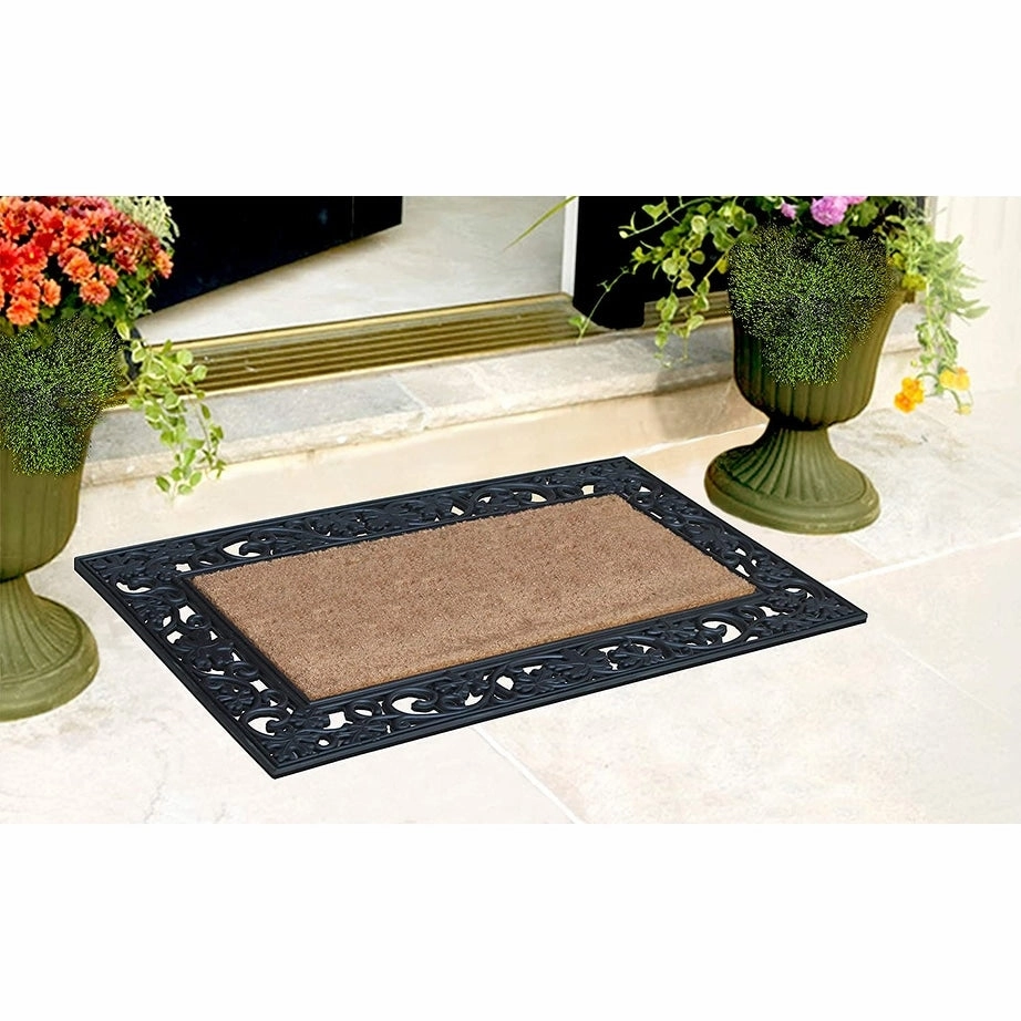 A1HC Rubber and Coir Large Heavy-Duty Outdoor Doormat
