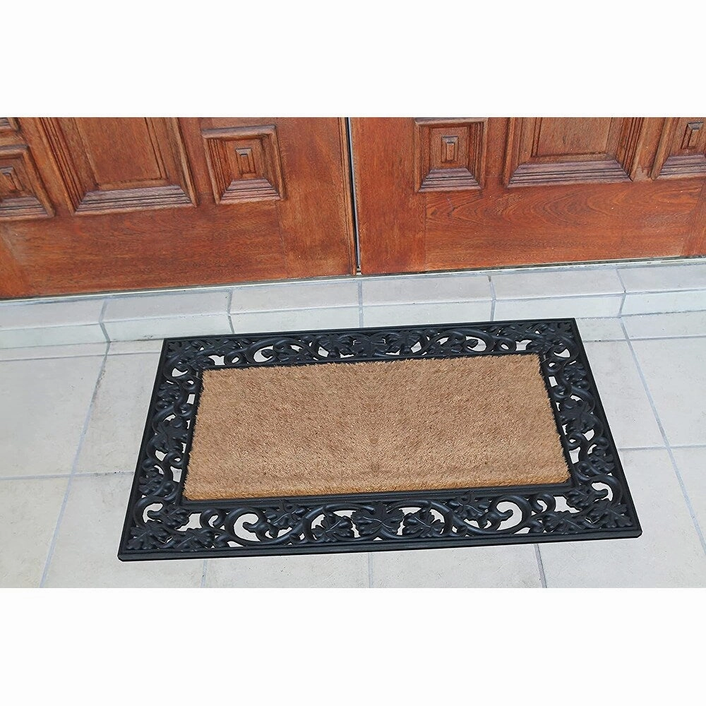 A1HC Rubber and Coir Large Heavy-Duty Outdoor Doormat