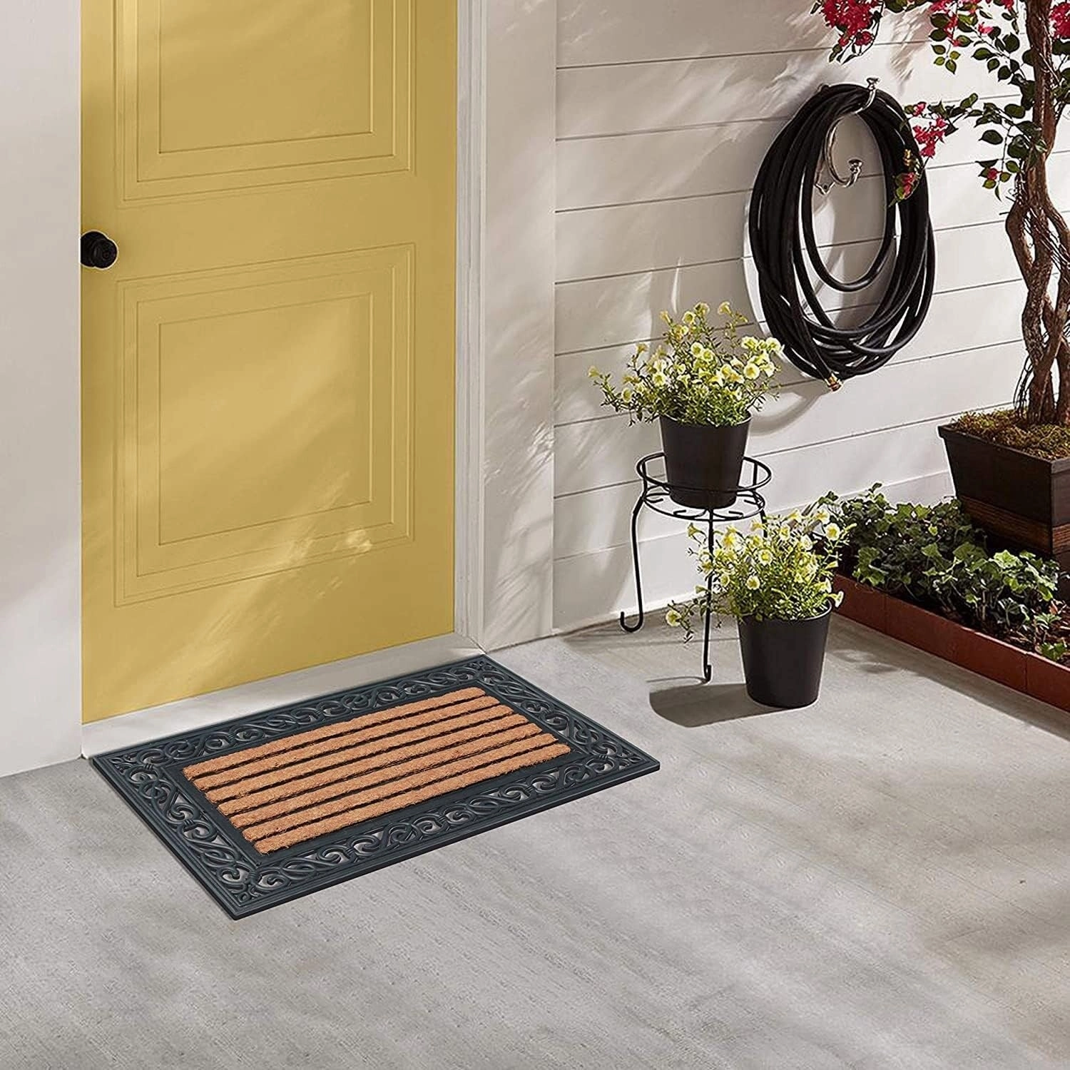 A1HC Rubber and Coir Large Heavy-Duty Outdoor Doormat