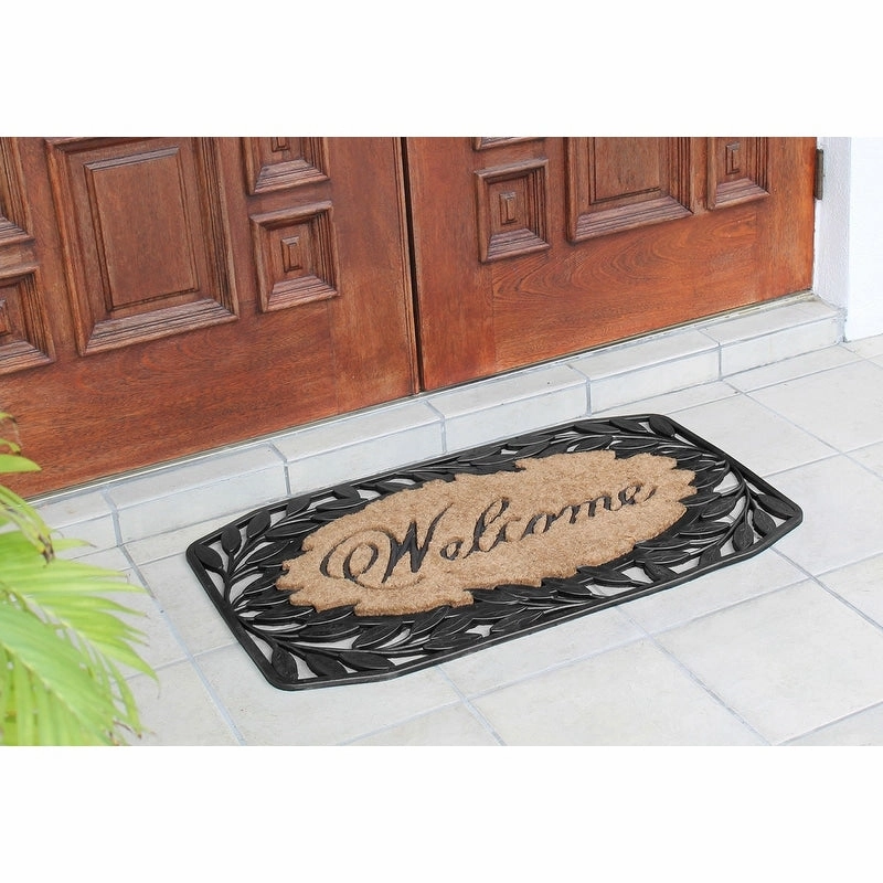 A1HC Rubber and Coir Large Heavy-Duty Outdoor Doormat