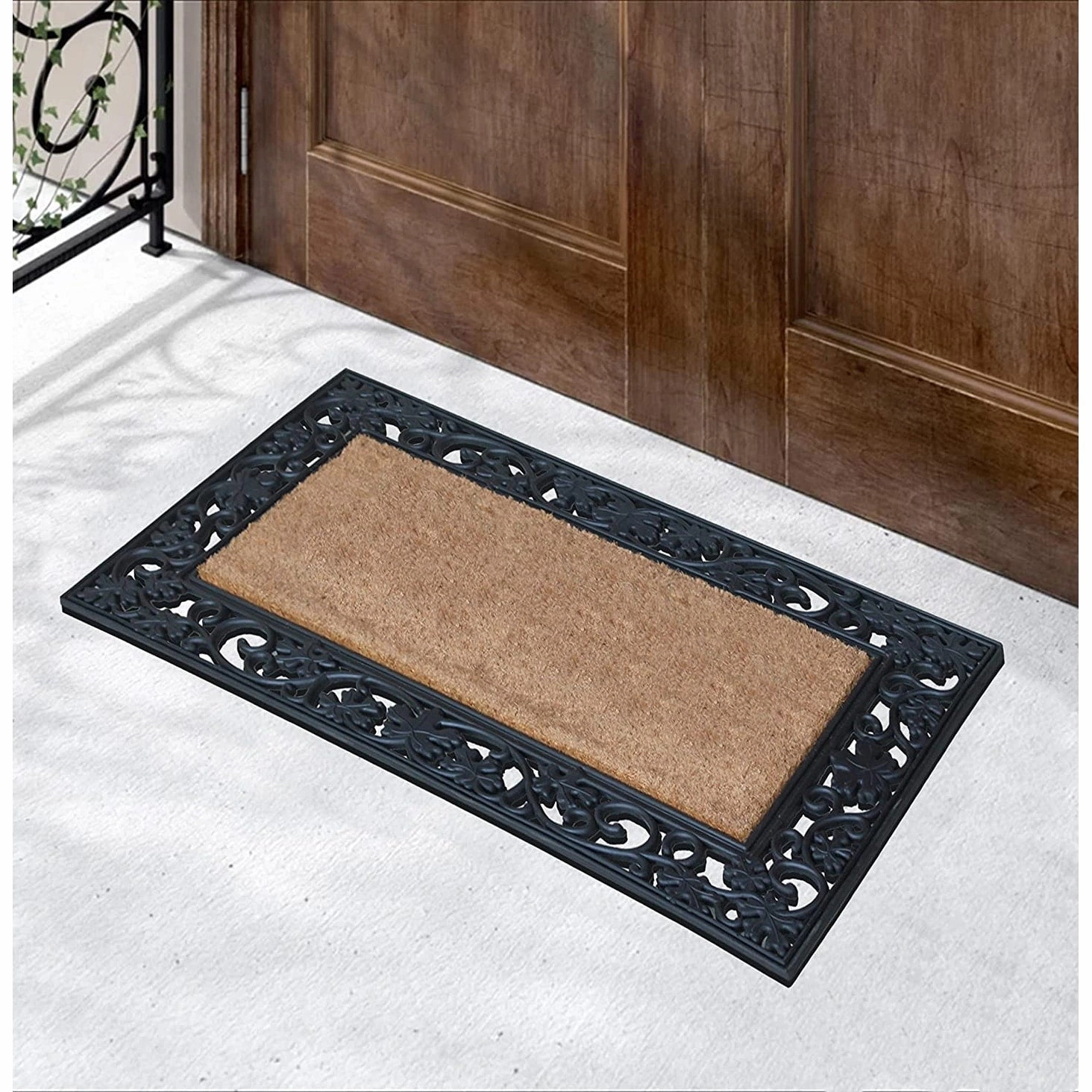 A1HC Rubber and Coir Large Heavy-Duty Outdoor Doormat