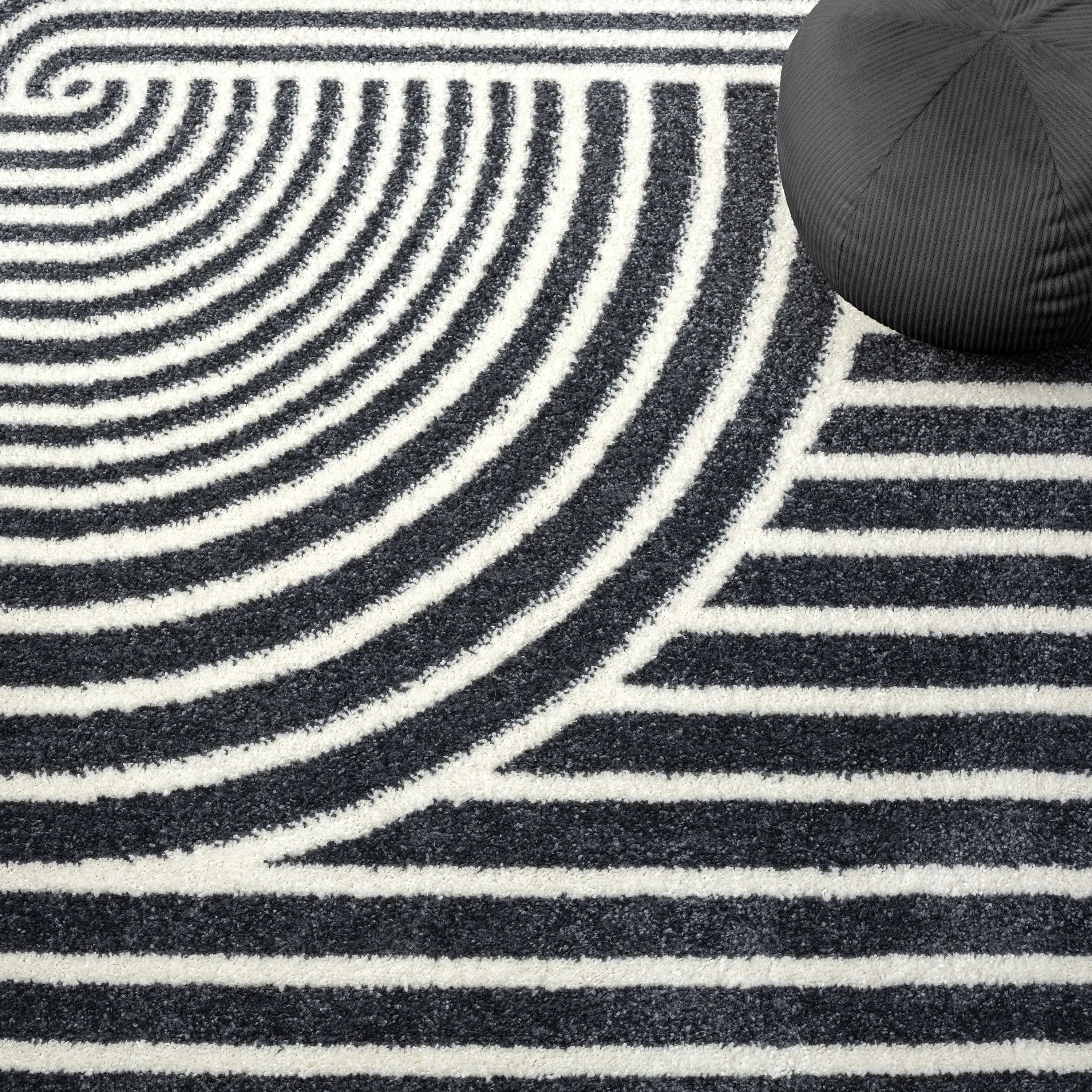 Abani Rugs Nuevo Beige Arch Pattern Knot Area Rug