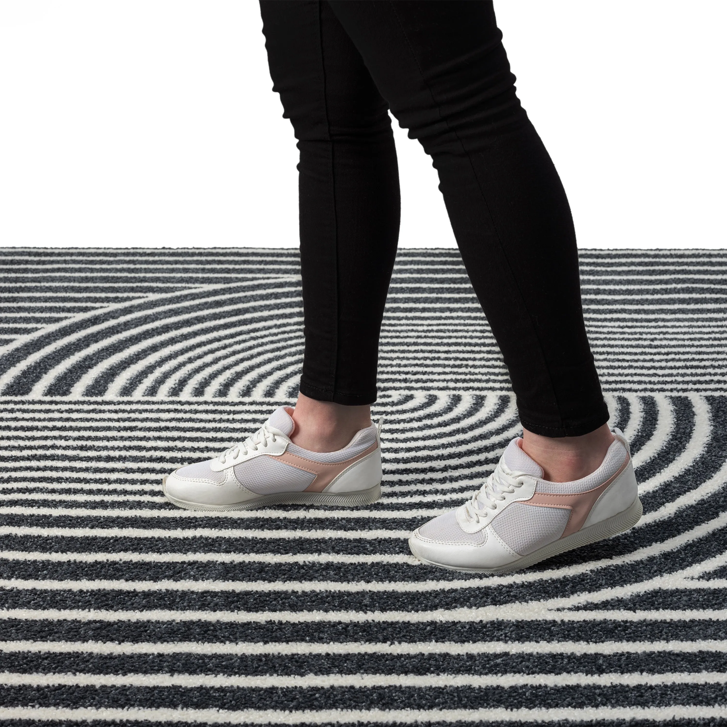 Abani Rugs Nuevo Beige Arch Pattern Knot Area Rug