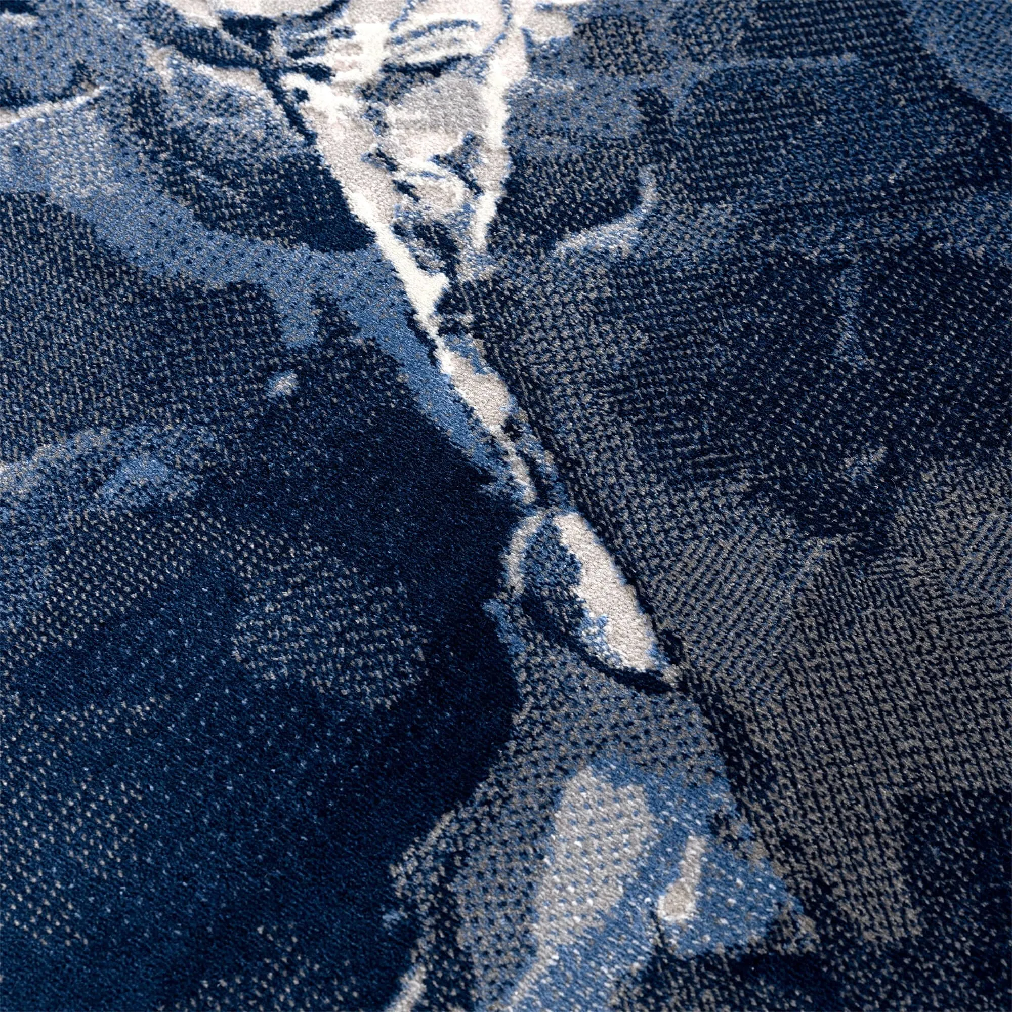 Abani Rugs Regal REG110A Blue Grey Marble Ice Design Area Rug