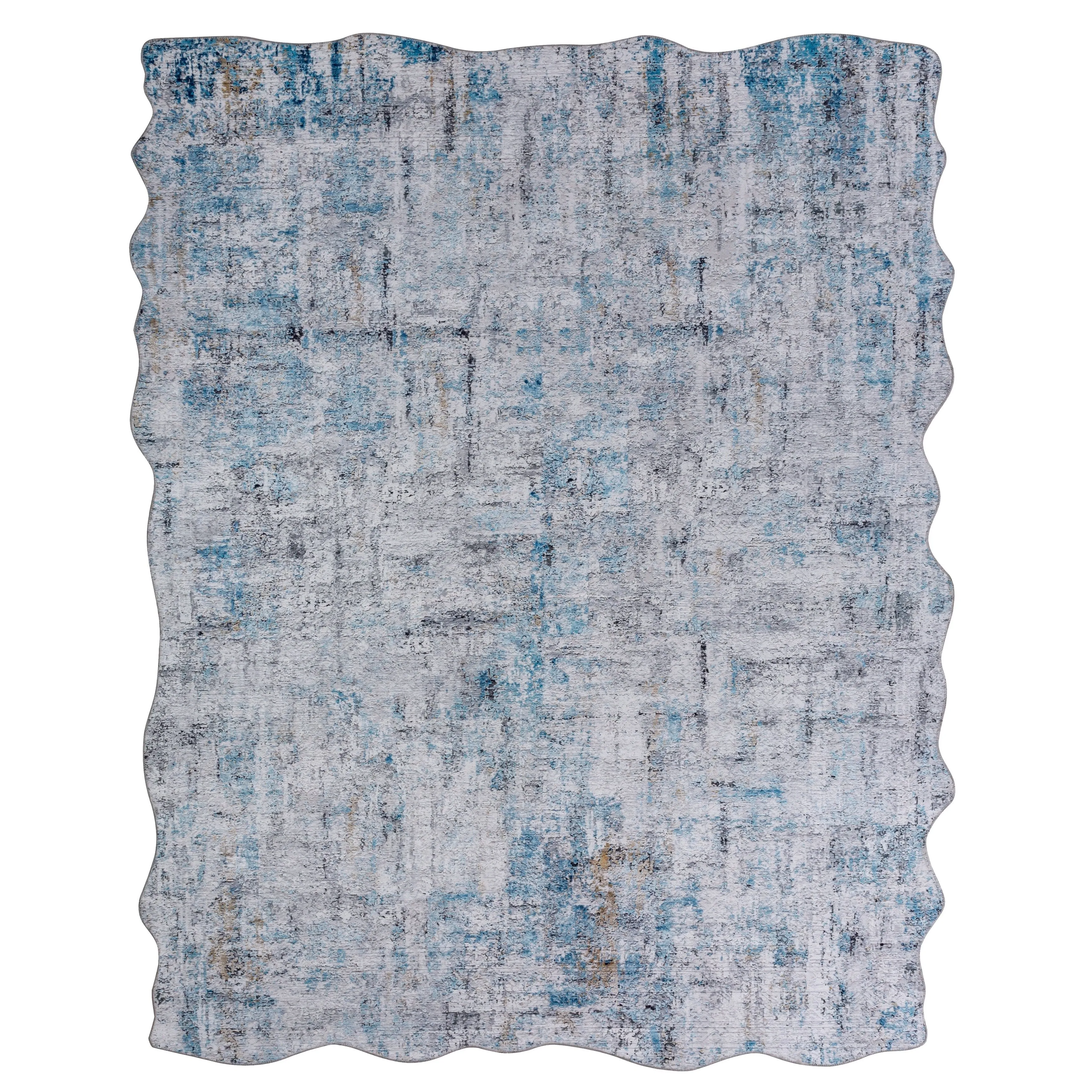 Abstract Blue/Grey Area Rug