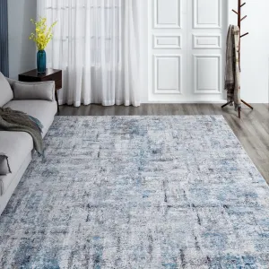 Abstract Blue/Grey Area Rug