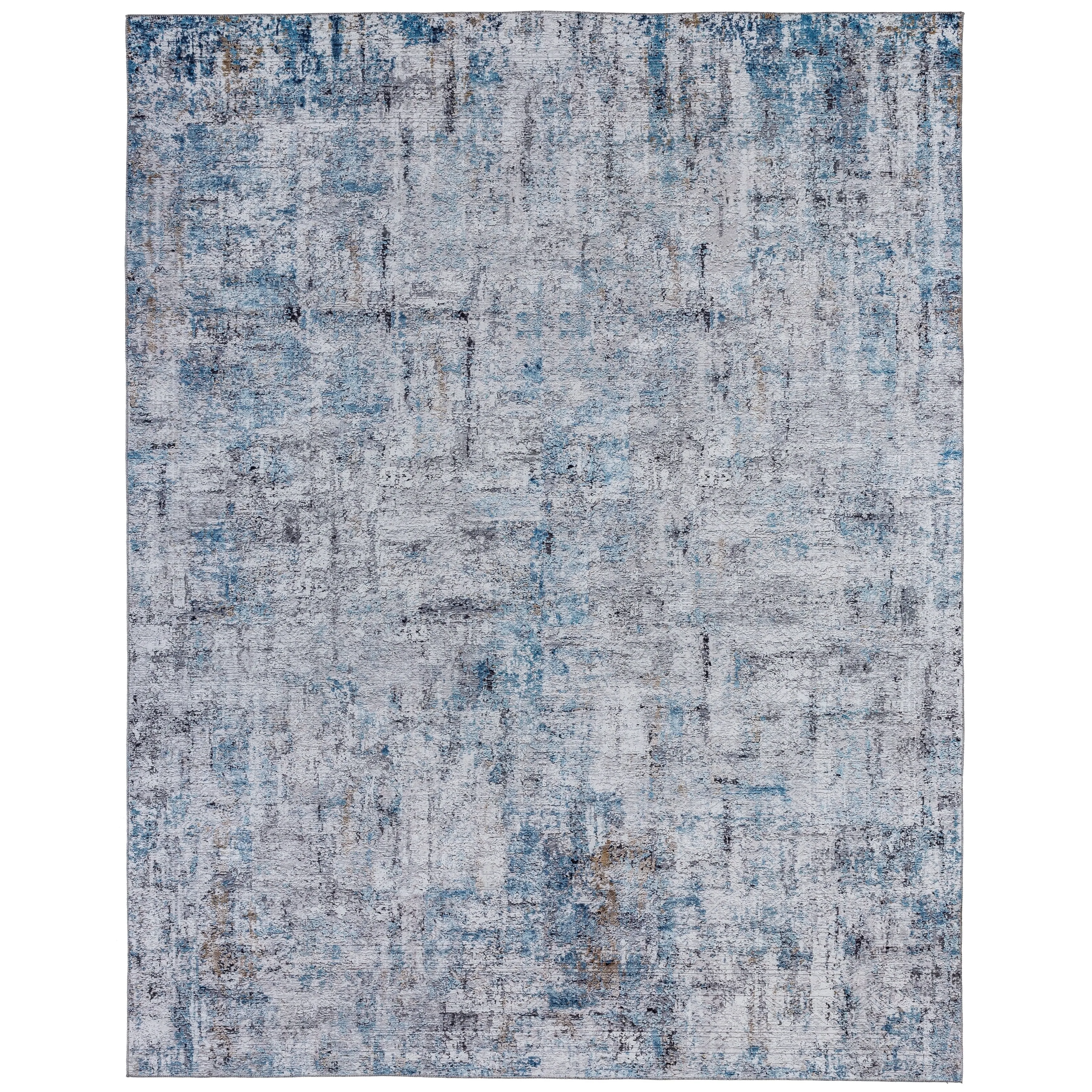 Abstract Blue/Grey Area Rug
