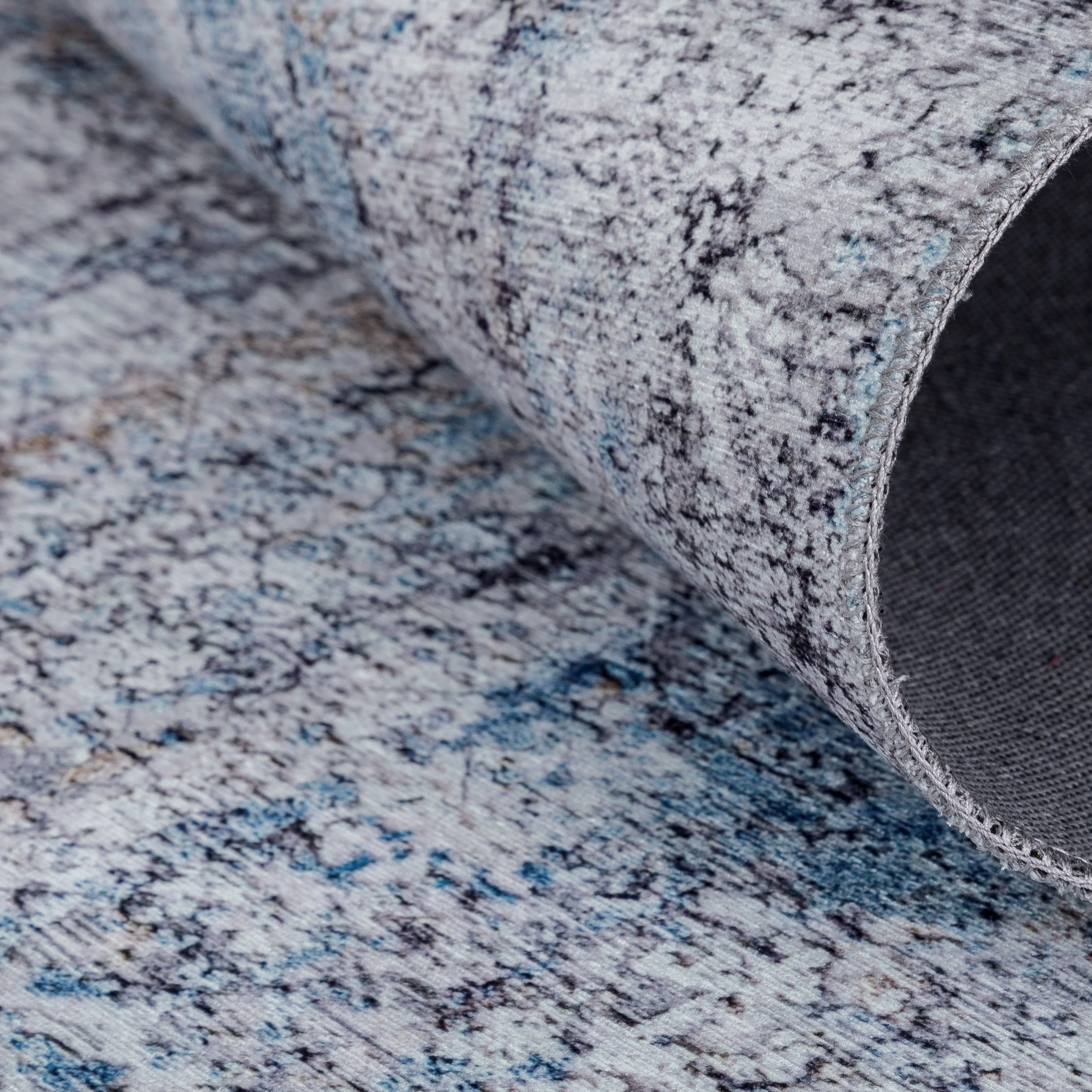 Abstract Blue/Grey Area Rug