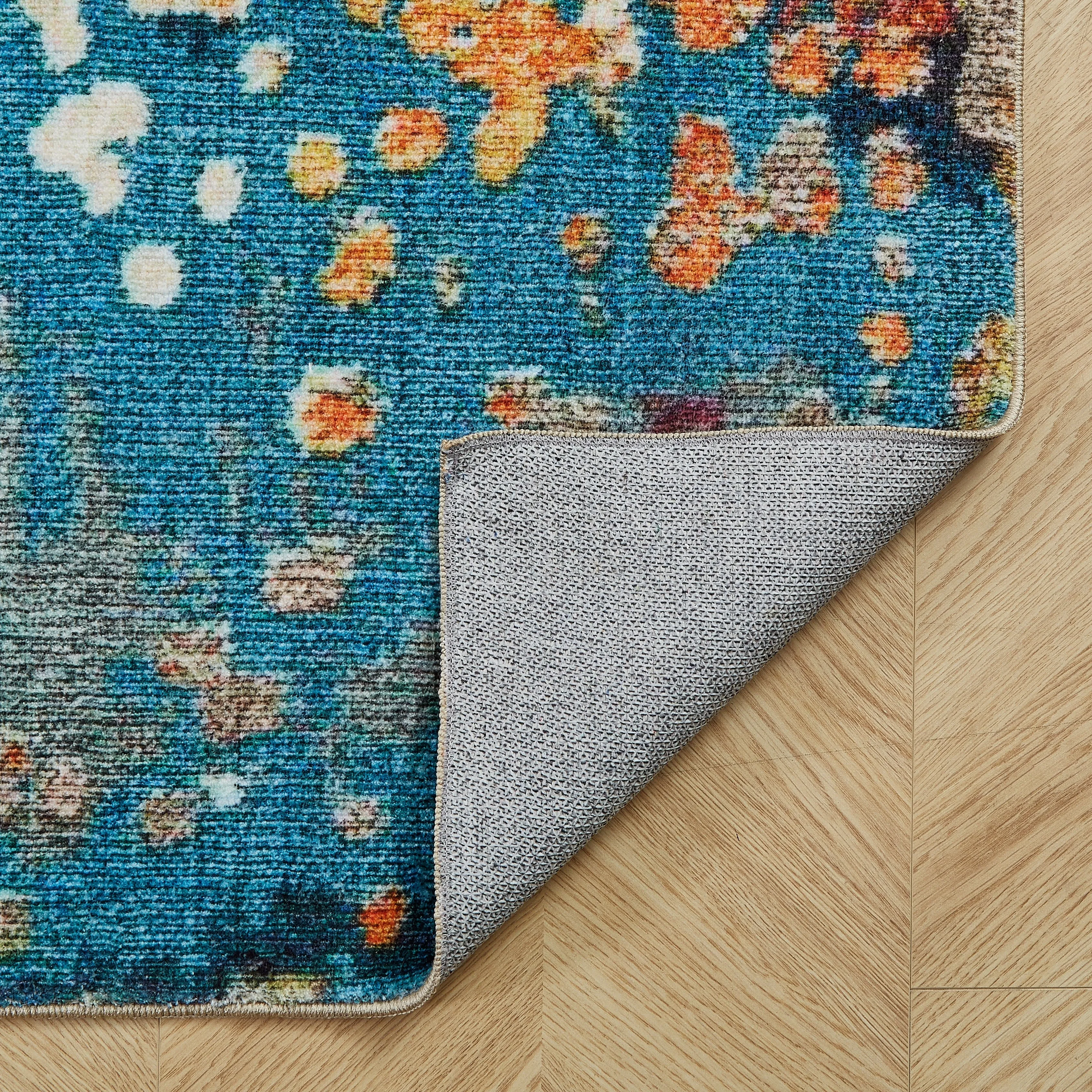 Abstract Design Machine Washable Area Rug 401