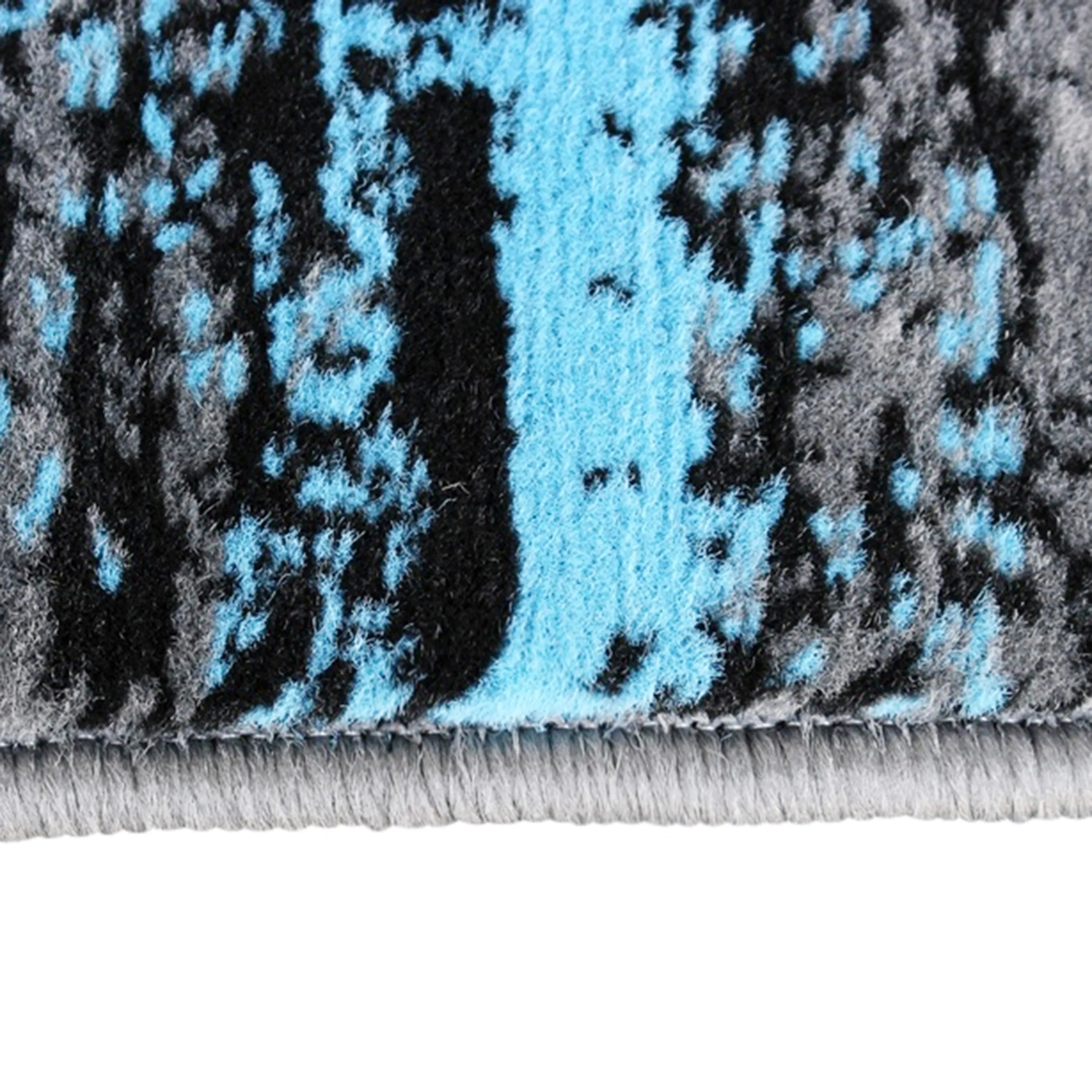 Abstract Style Accent Area Rug - Scraped Pattern
