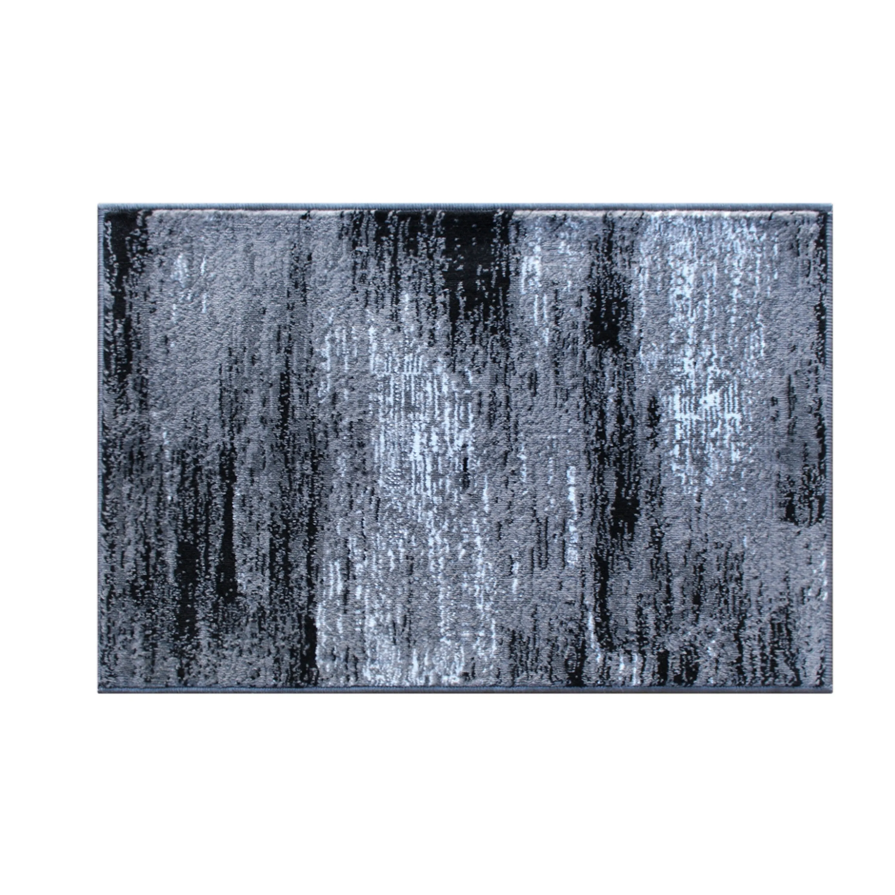 Abstract Style Accent Area Rug - Scraped Pattern