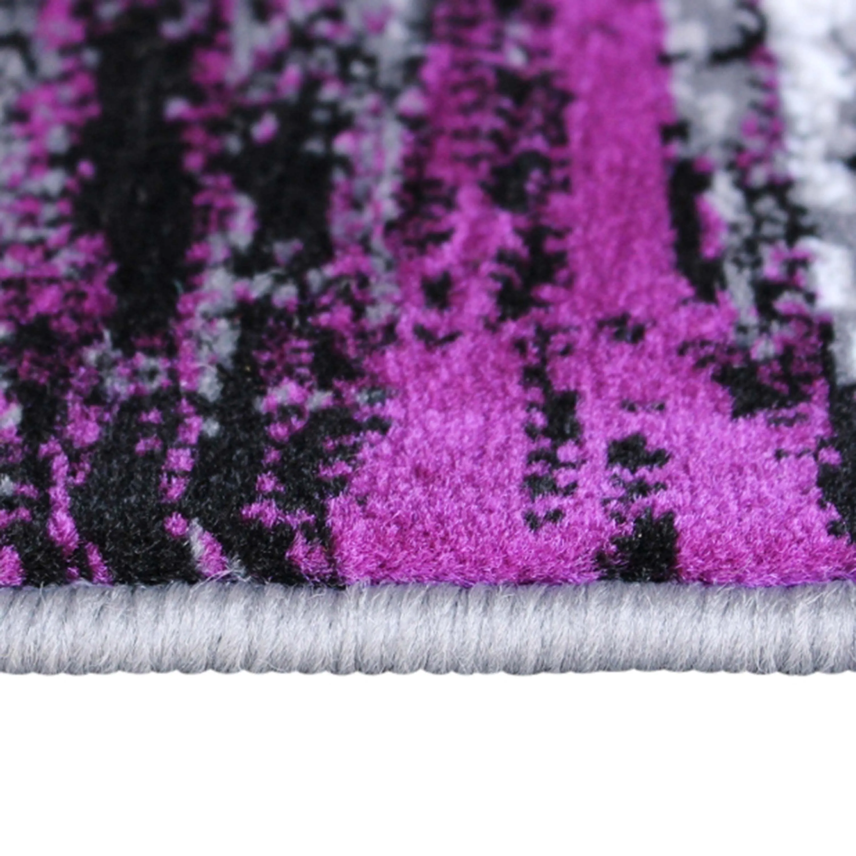 Abstract Style Accent Area Rug - Scraped Pattern