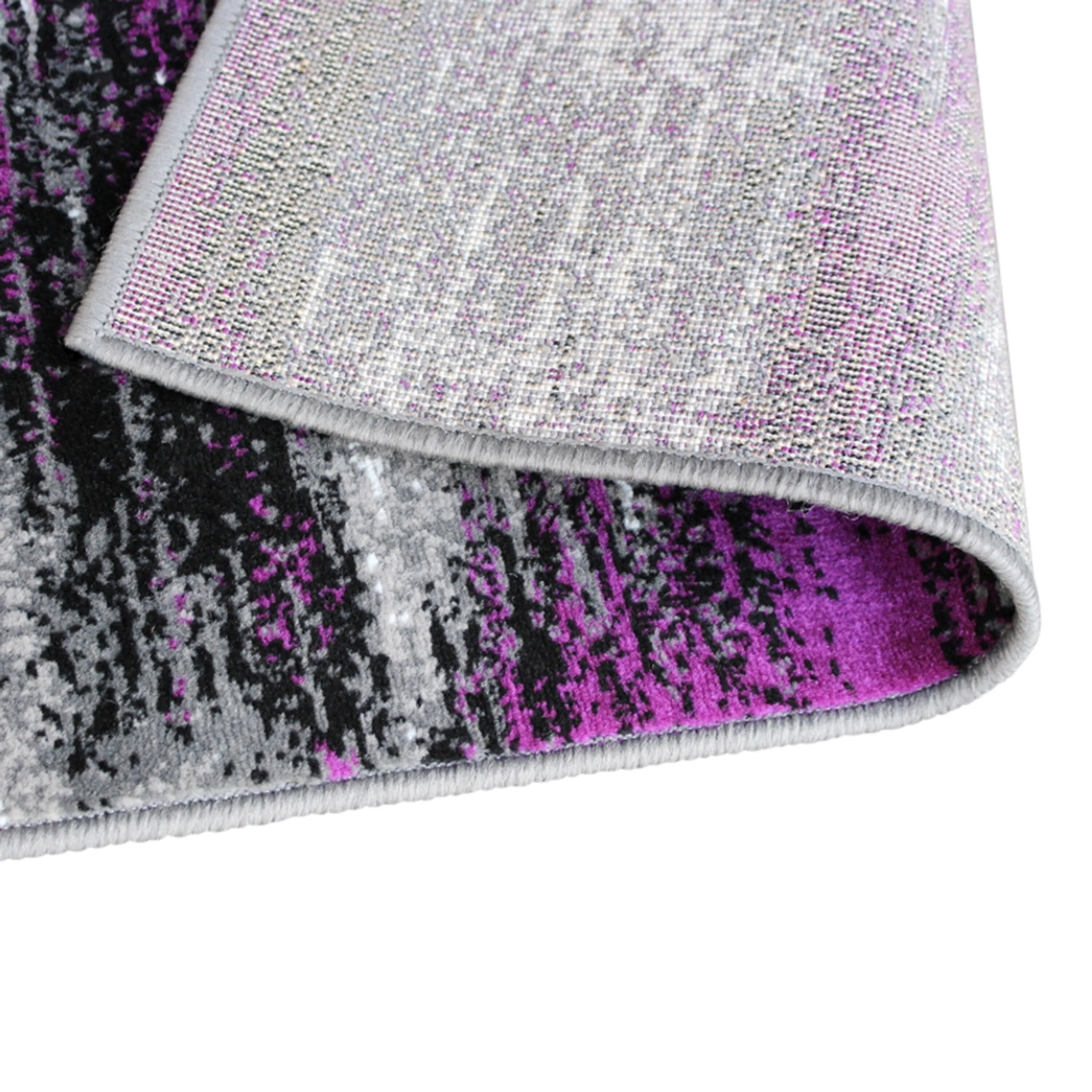 Abstract Style Accent Area Rug - Scraped Pattern