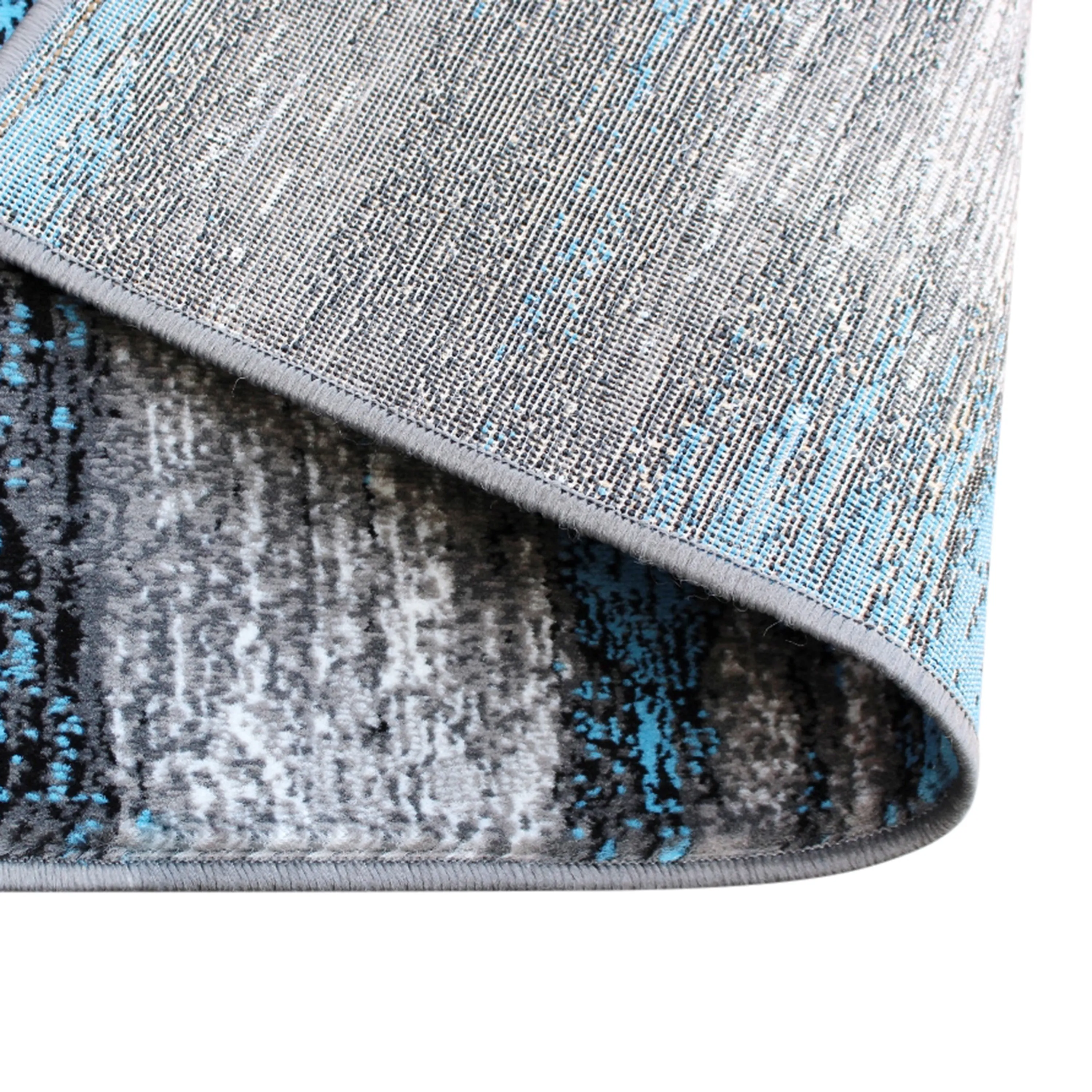 Abstract Style Accent Area Rug - Scraped Pattern