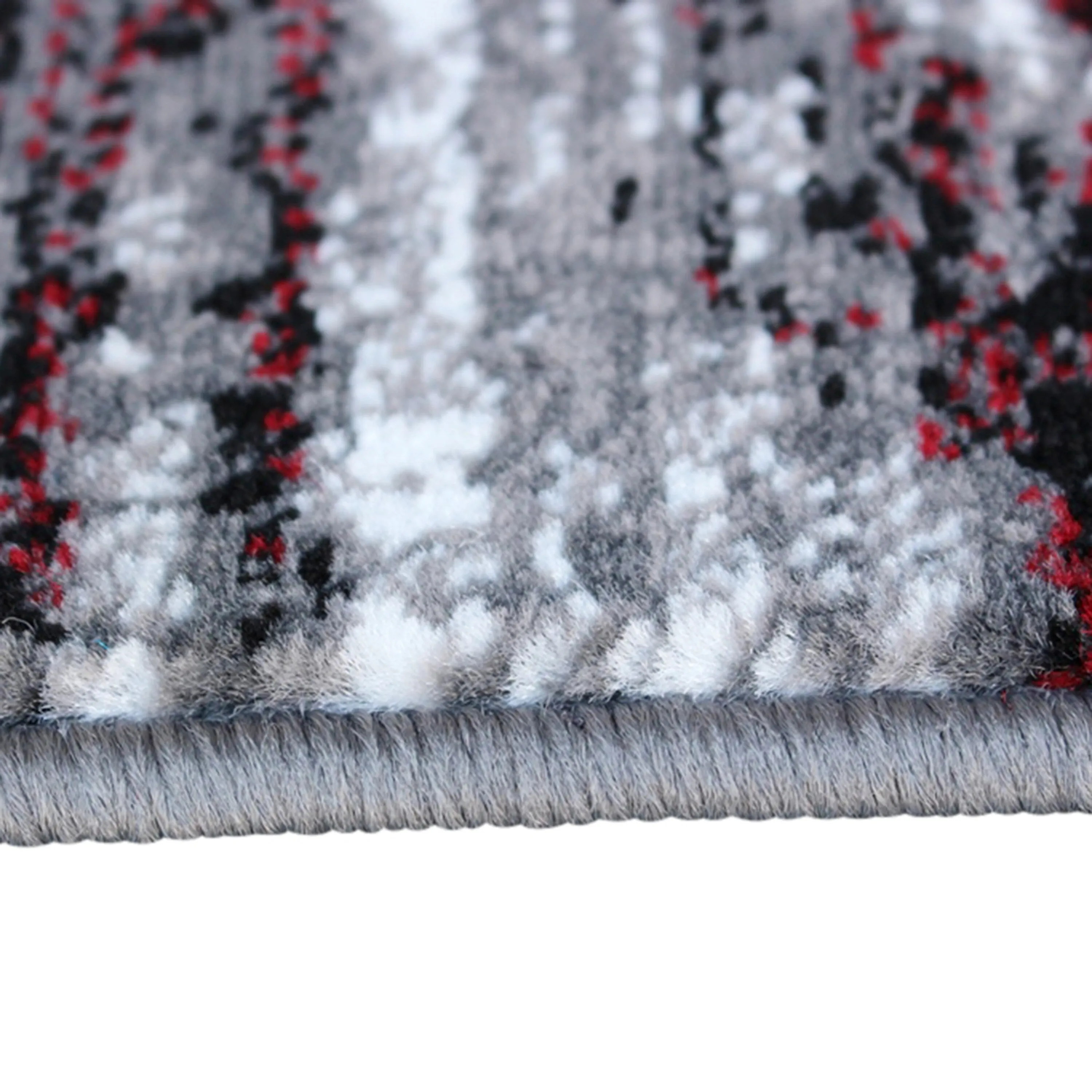 Abstract Style Accent Area Rug - Scraped Pattern