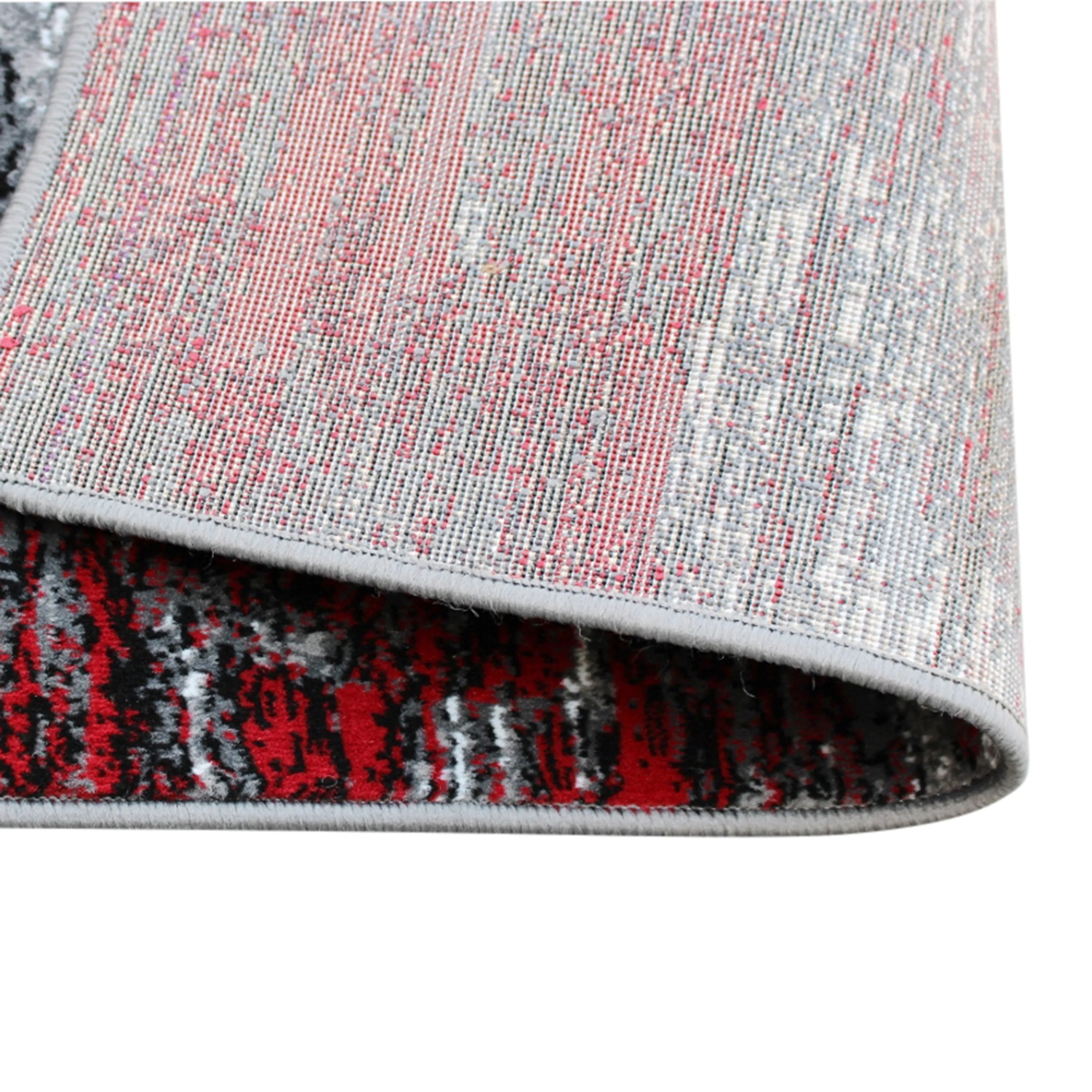 Abstract Style Accent Area Rug - Scraped Pattern