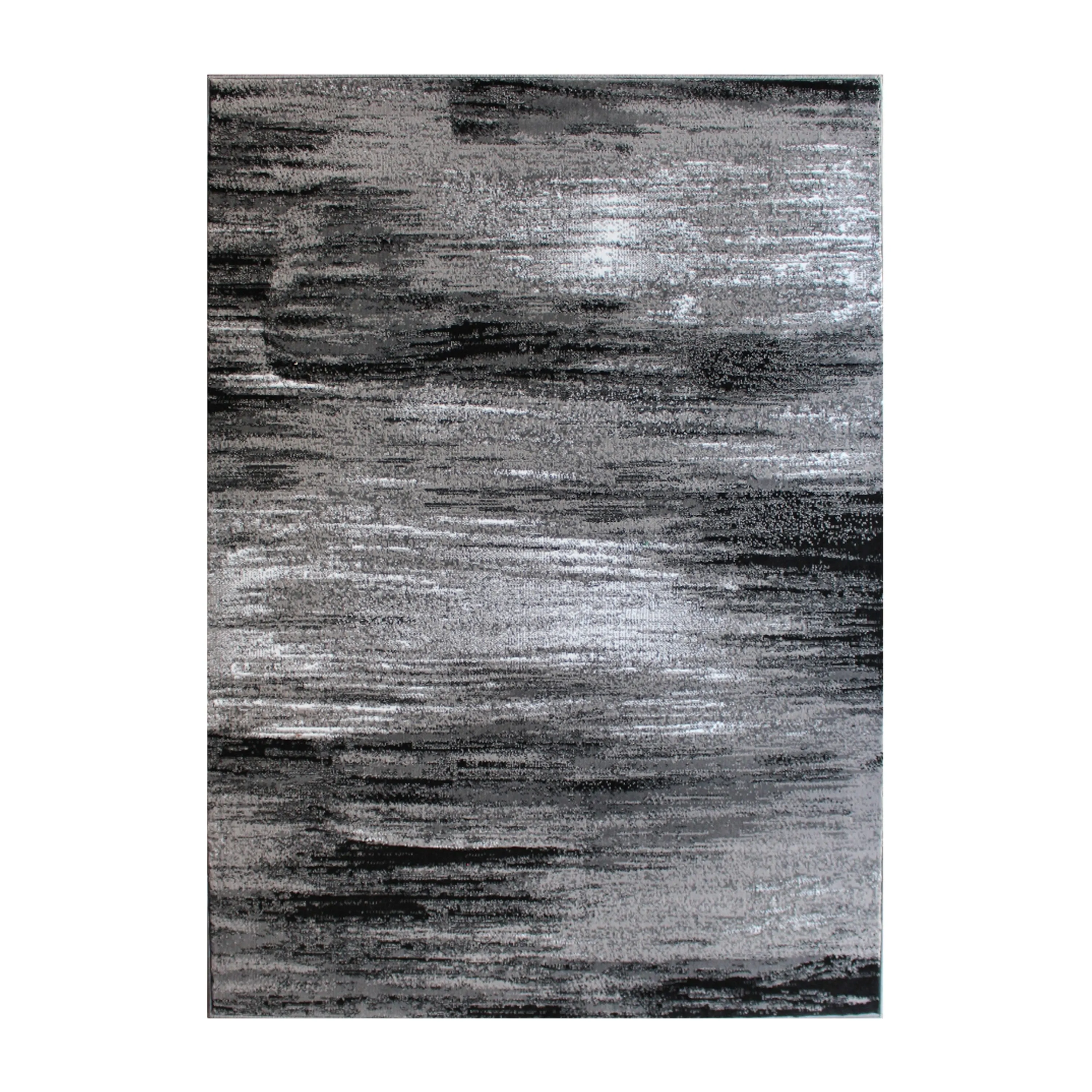 Abstract Style Accent Area Rug - Scraped Pattern