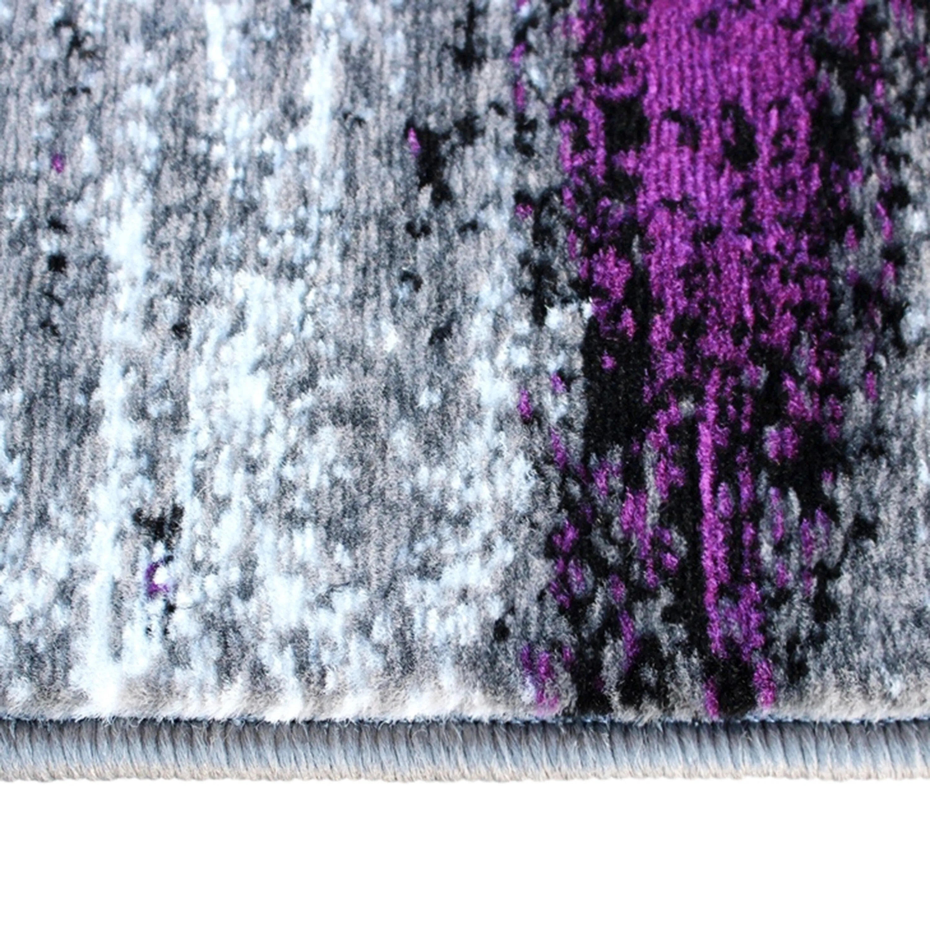 Abstract Style Accent Area Rug - Scraped Pattern
