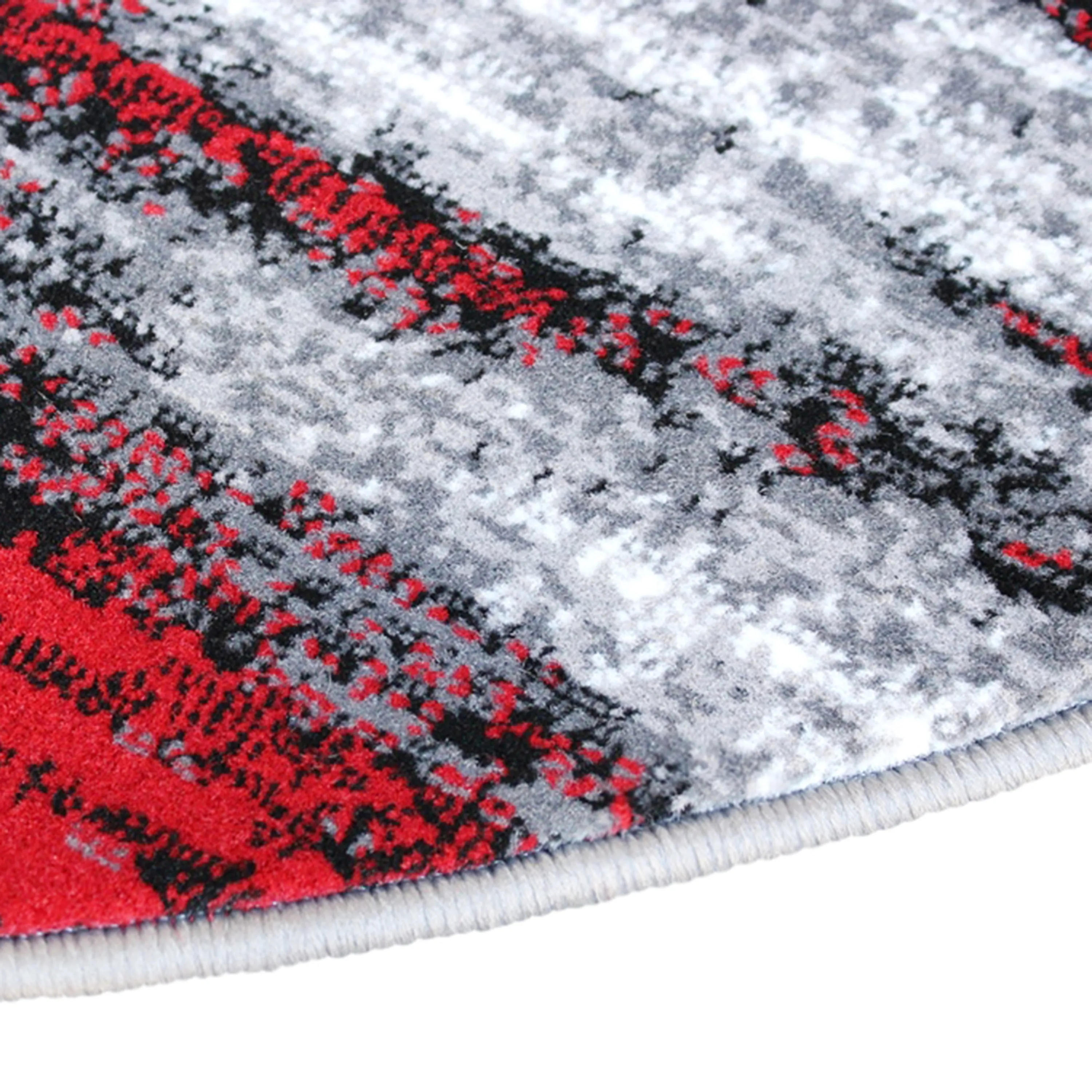 Abstract Style Accent Area Rug - Scraped Pattern