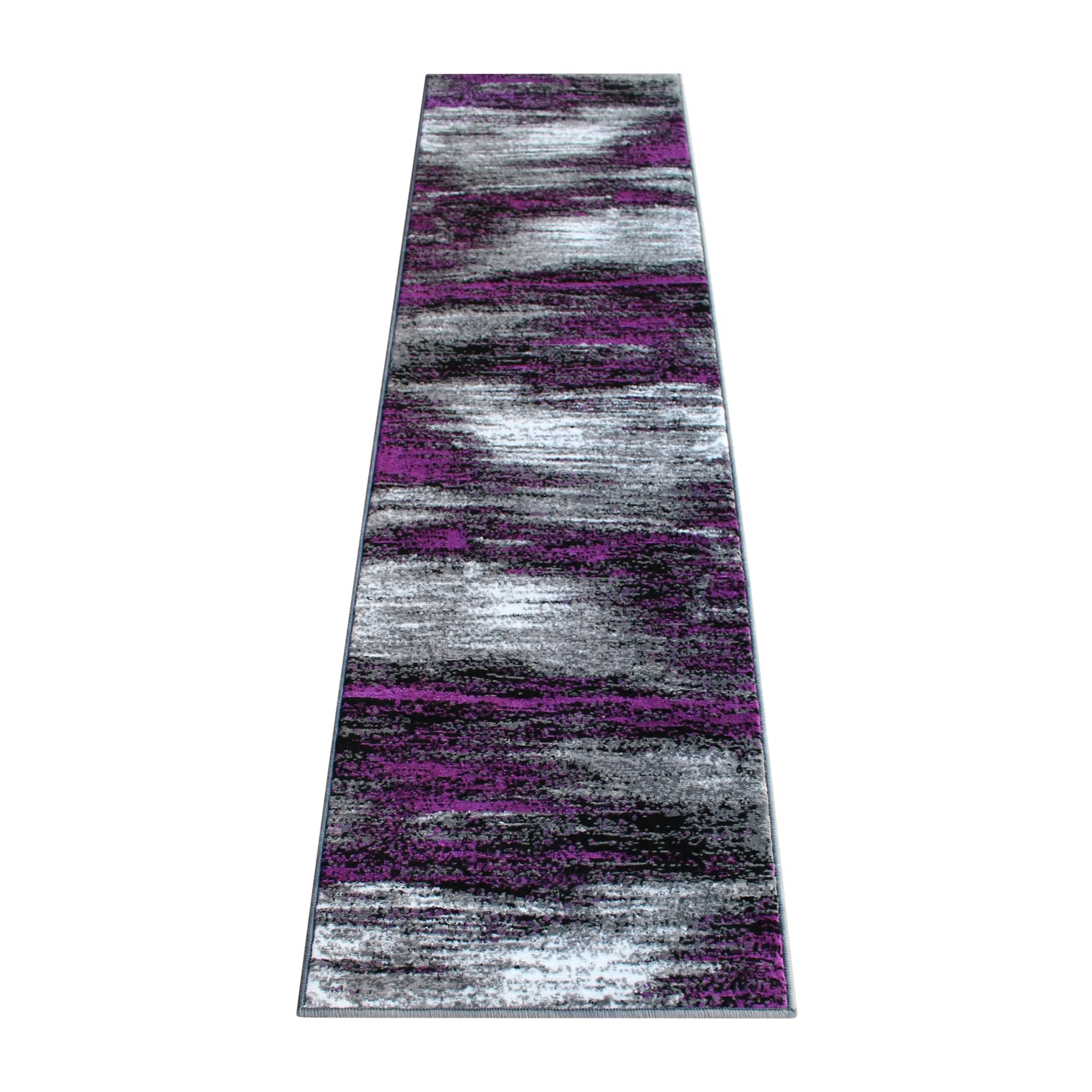 Abstract Style Accent Area Rug - Scraped Pattern