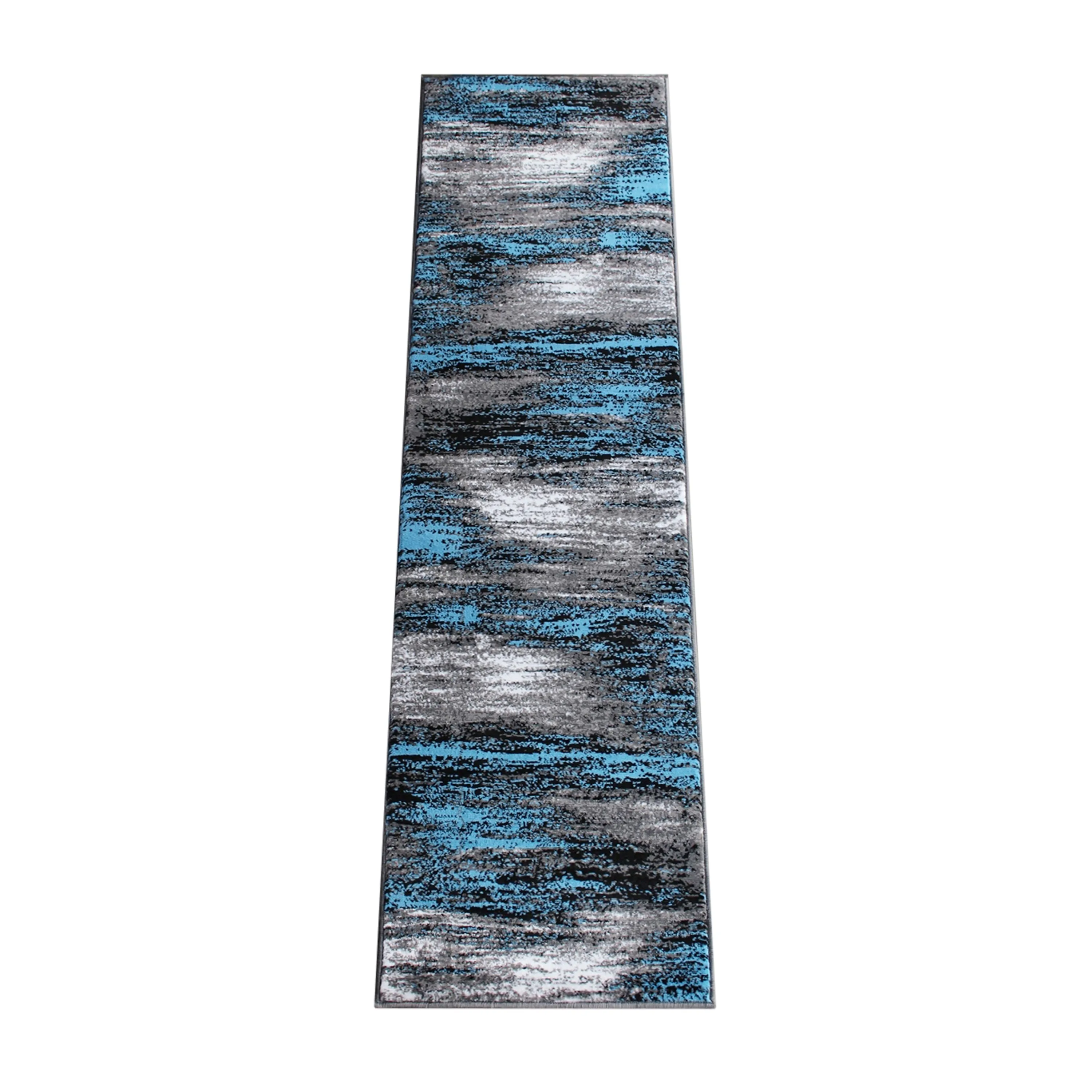 Abstract Style Accent Area Rug - Scraped Pattern