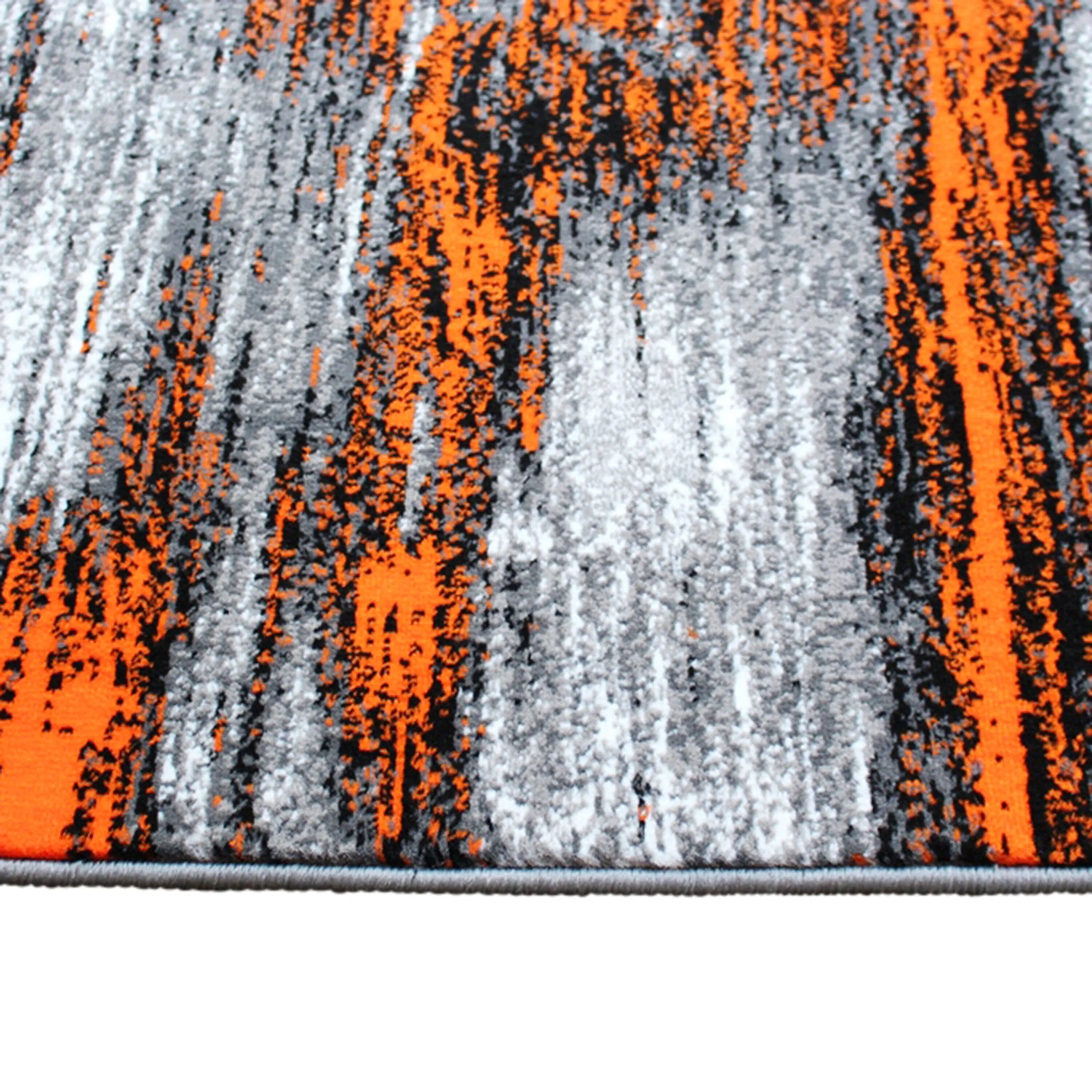 Abstract Style Accent Area Rug - Scraped Pattern