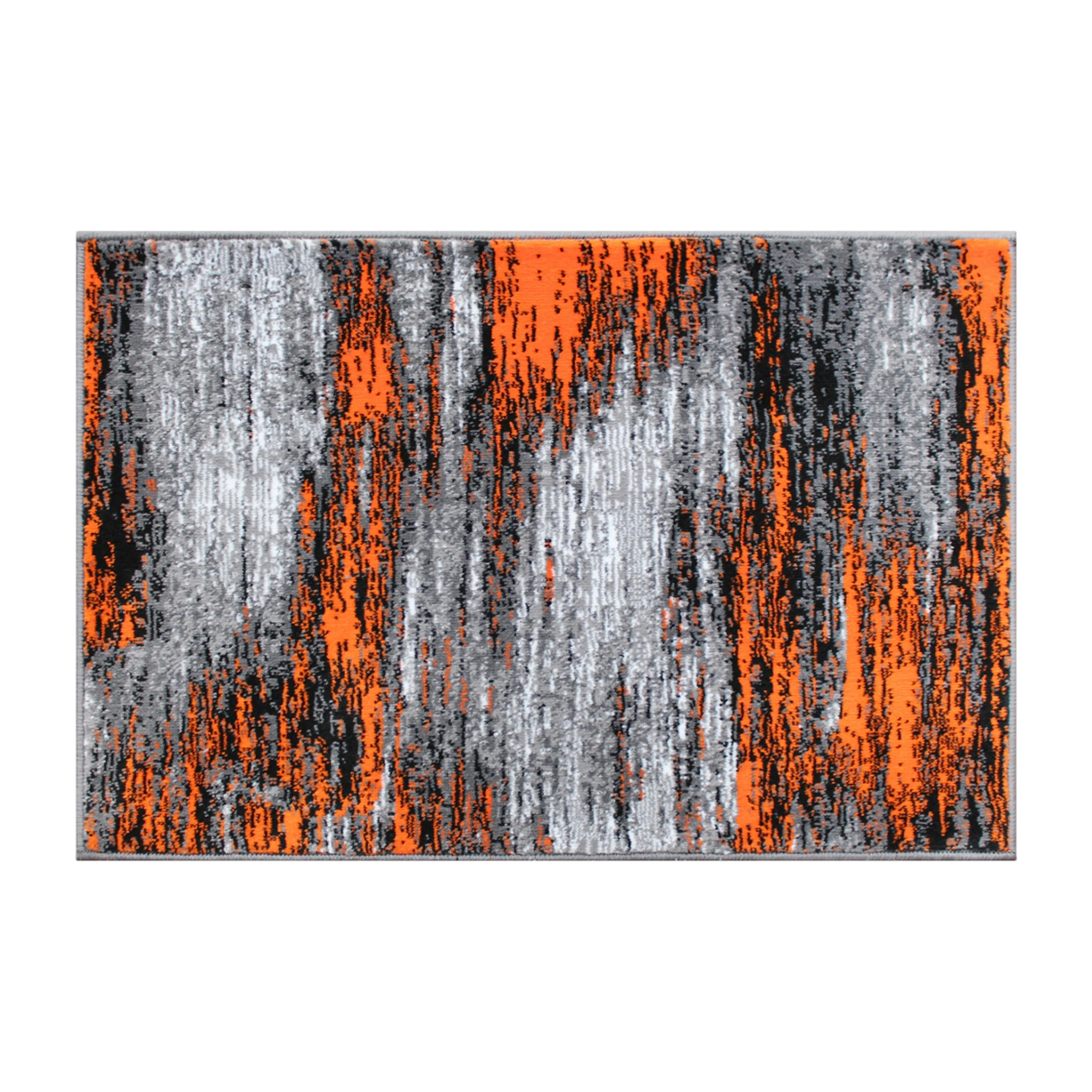Abstract Style Accent Area Rug - Scraped Pattern