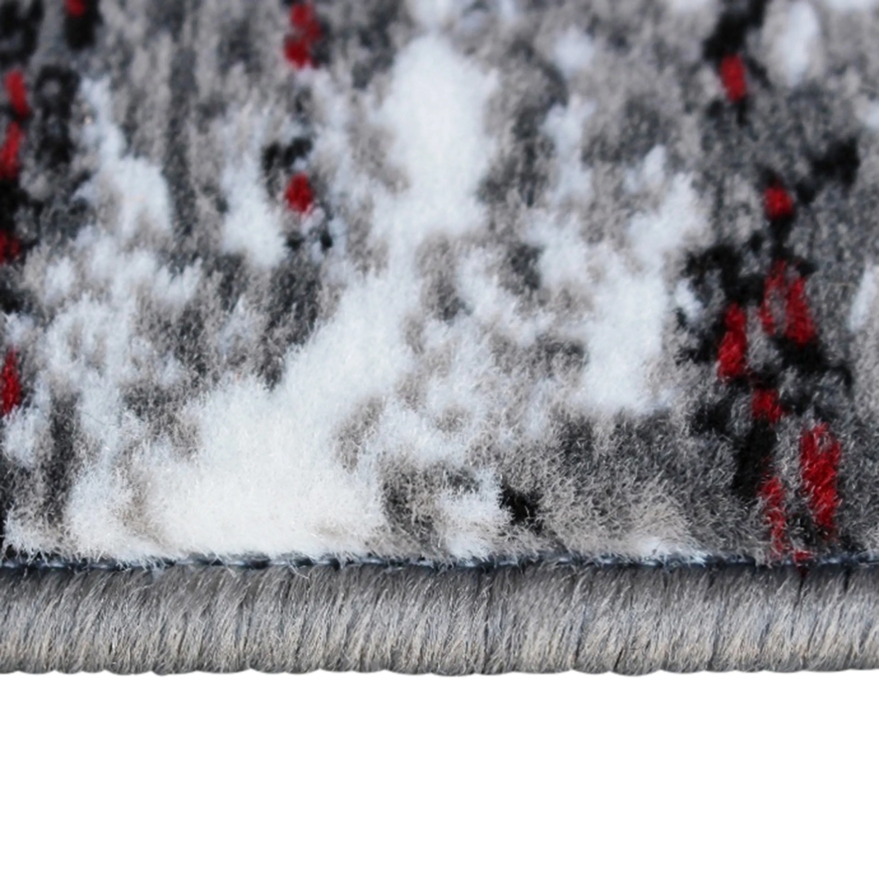 Abstract Style Accent Area Rug - Scraped Pattern