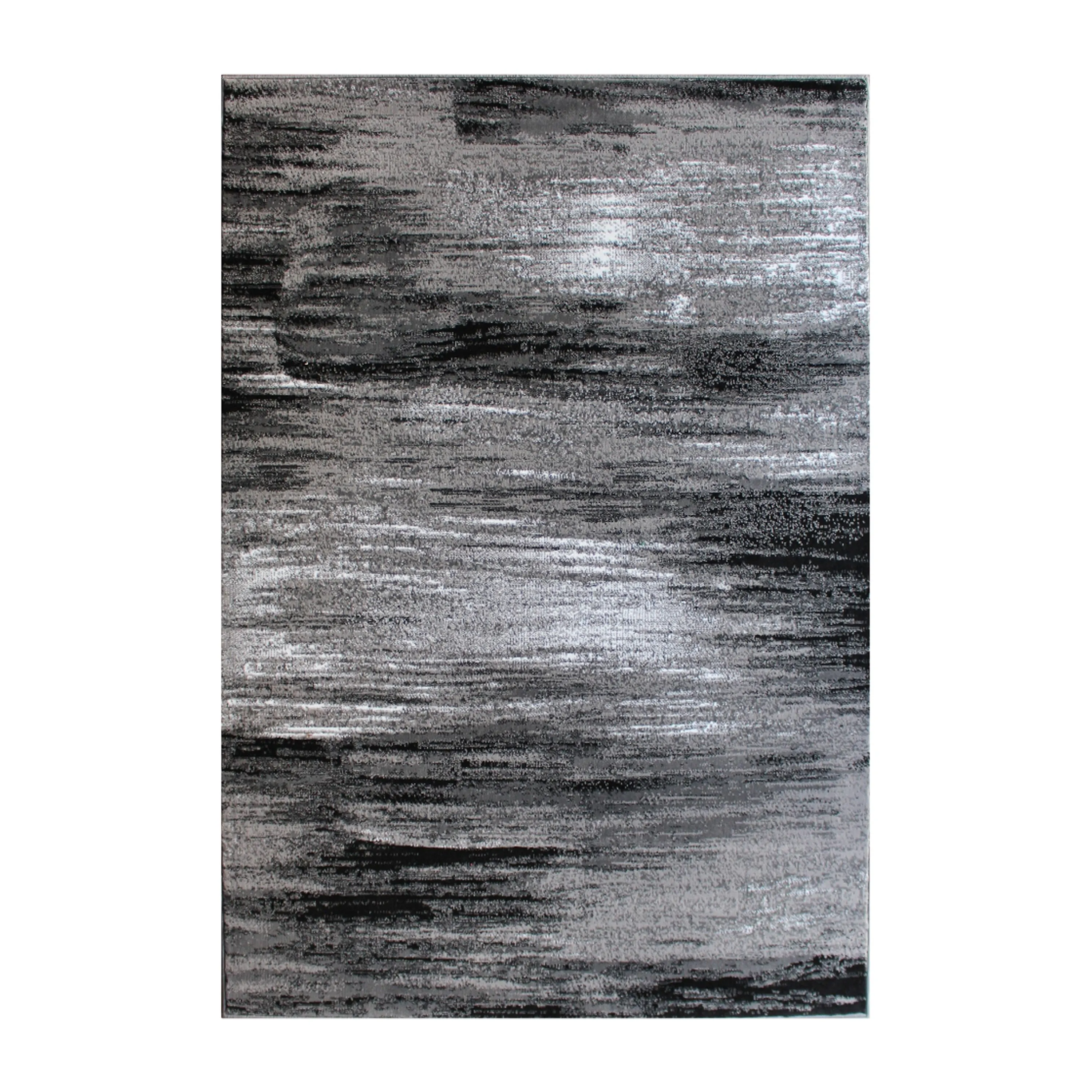 Abstract Style Accent Area Rug - Scraped Pattern