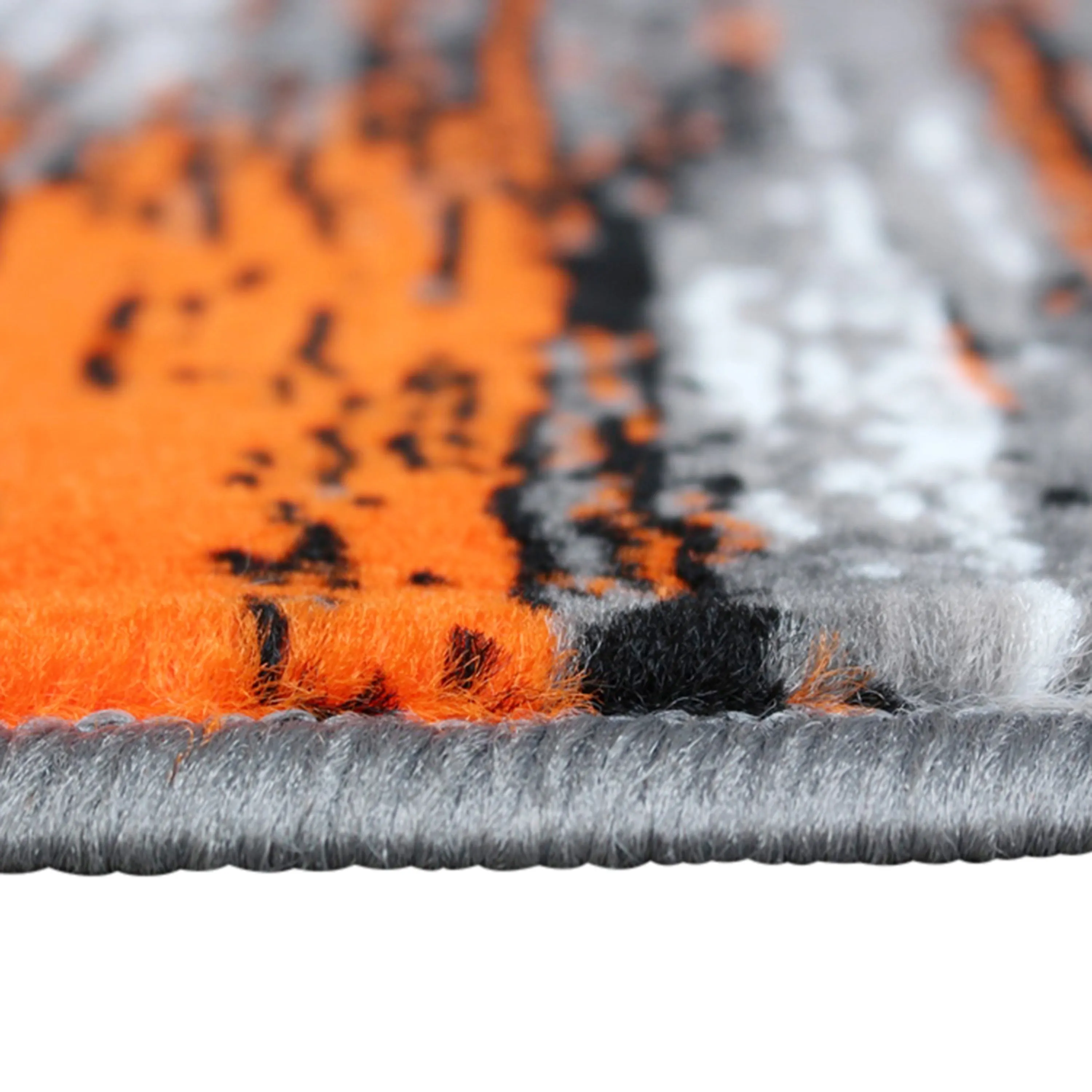 Abstract Style Accent Area Rug - Scraped Pattern