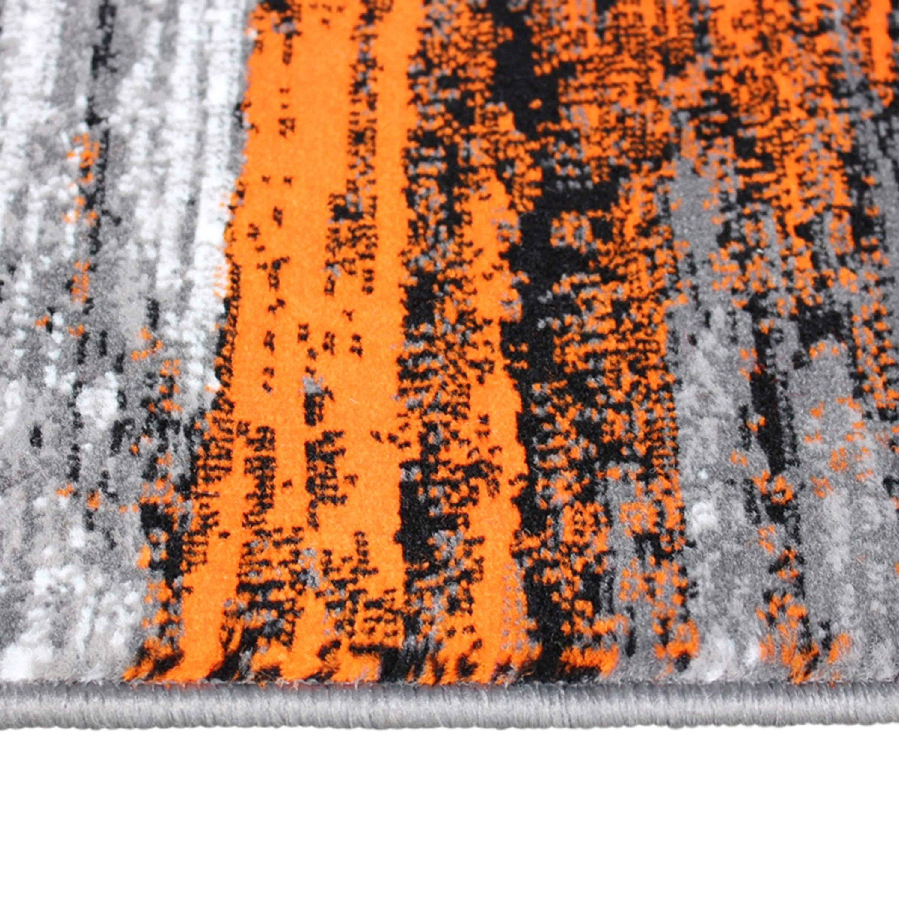 Abstract Style Accent Area Rug - Scraped Pattern