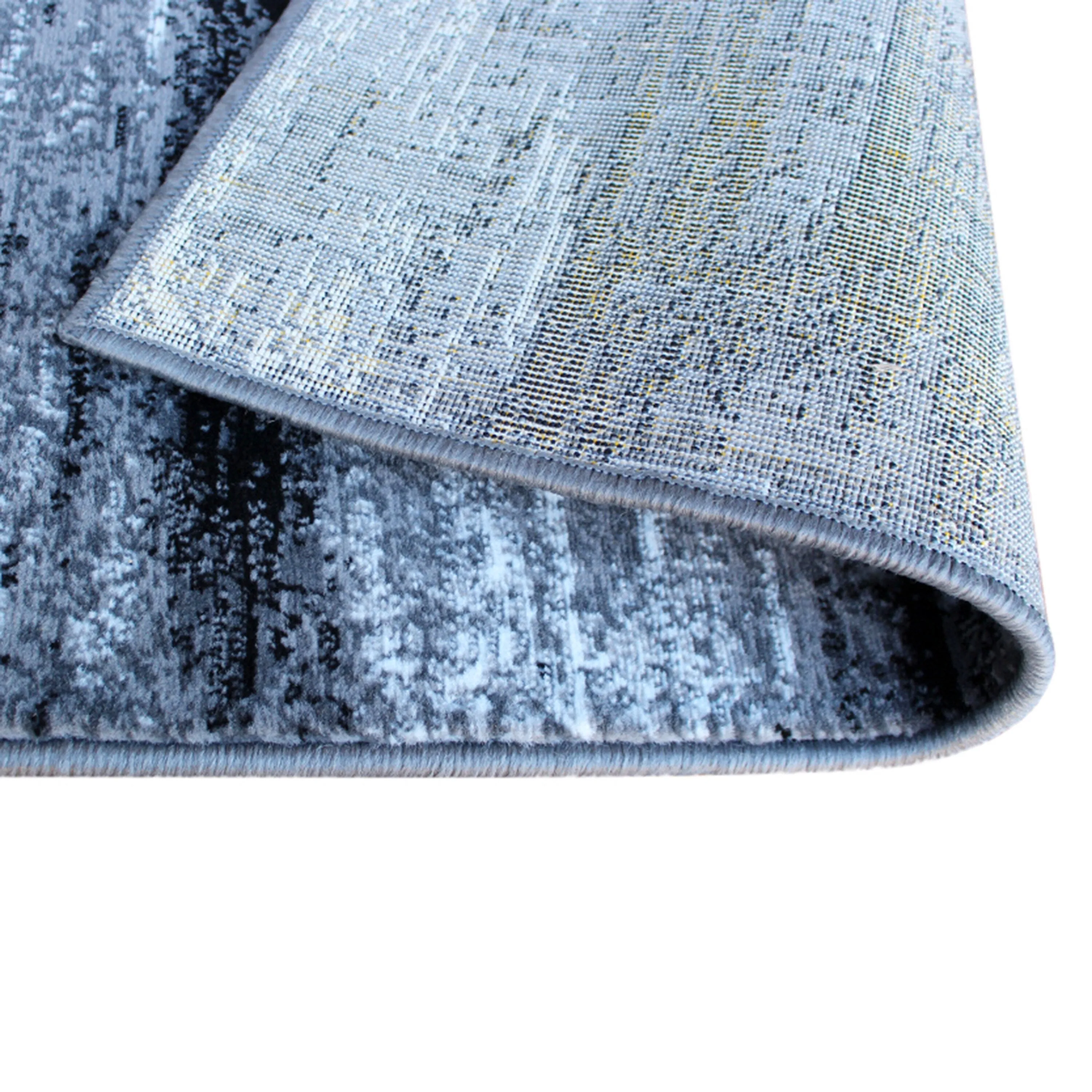 Abstract Style Accent Area Rug - Scraped Pattern
