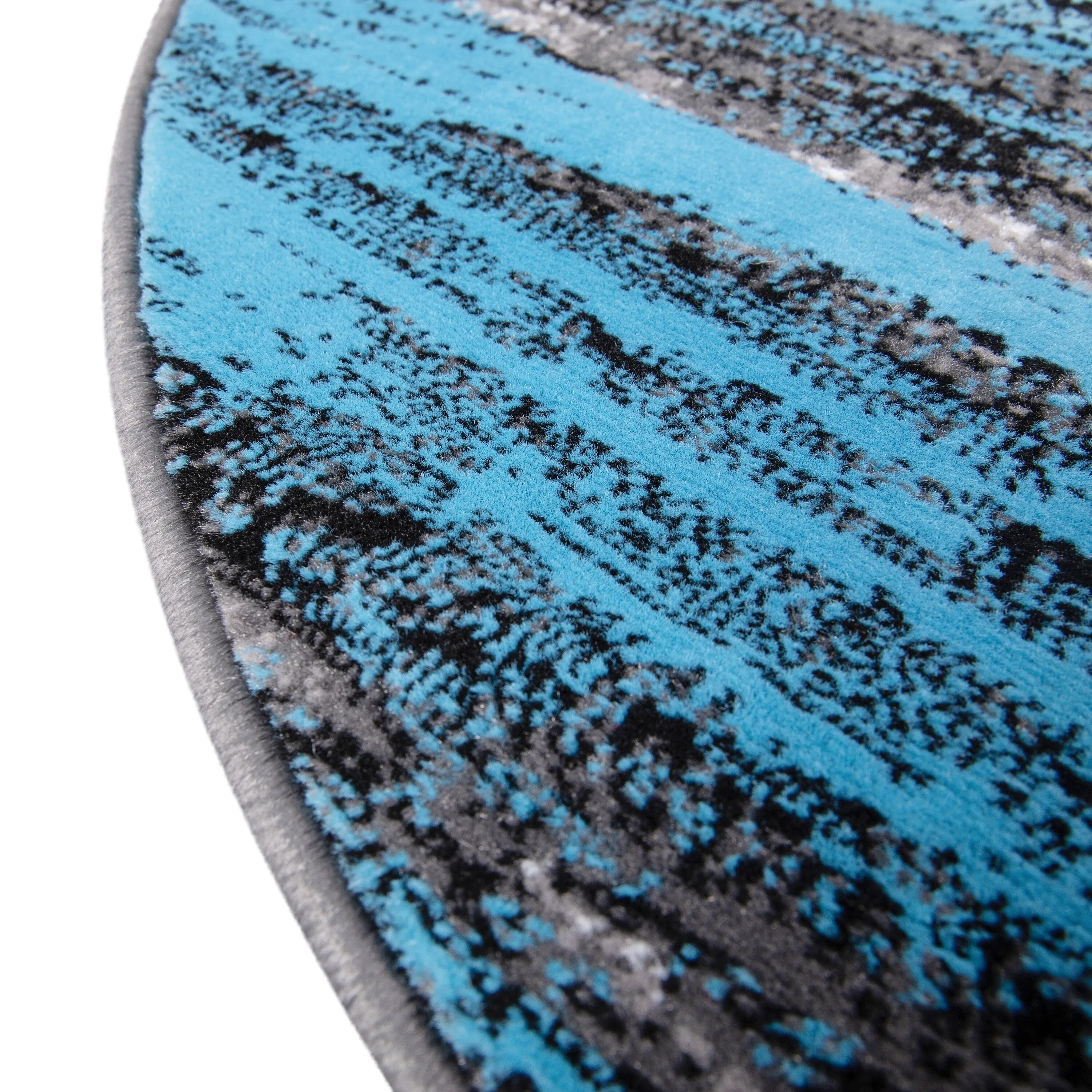 Abstract Style Accent Area Rug - Scraped Pattern