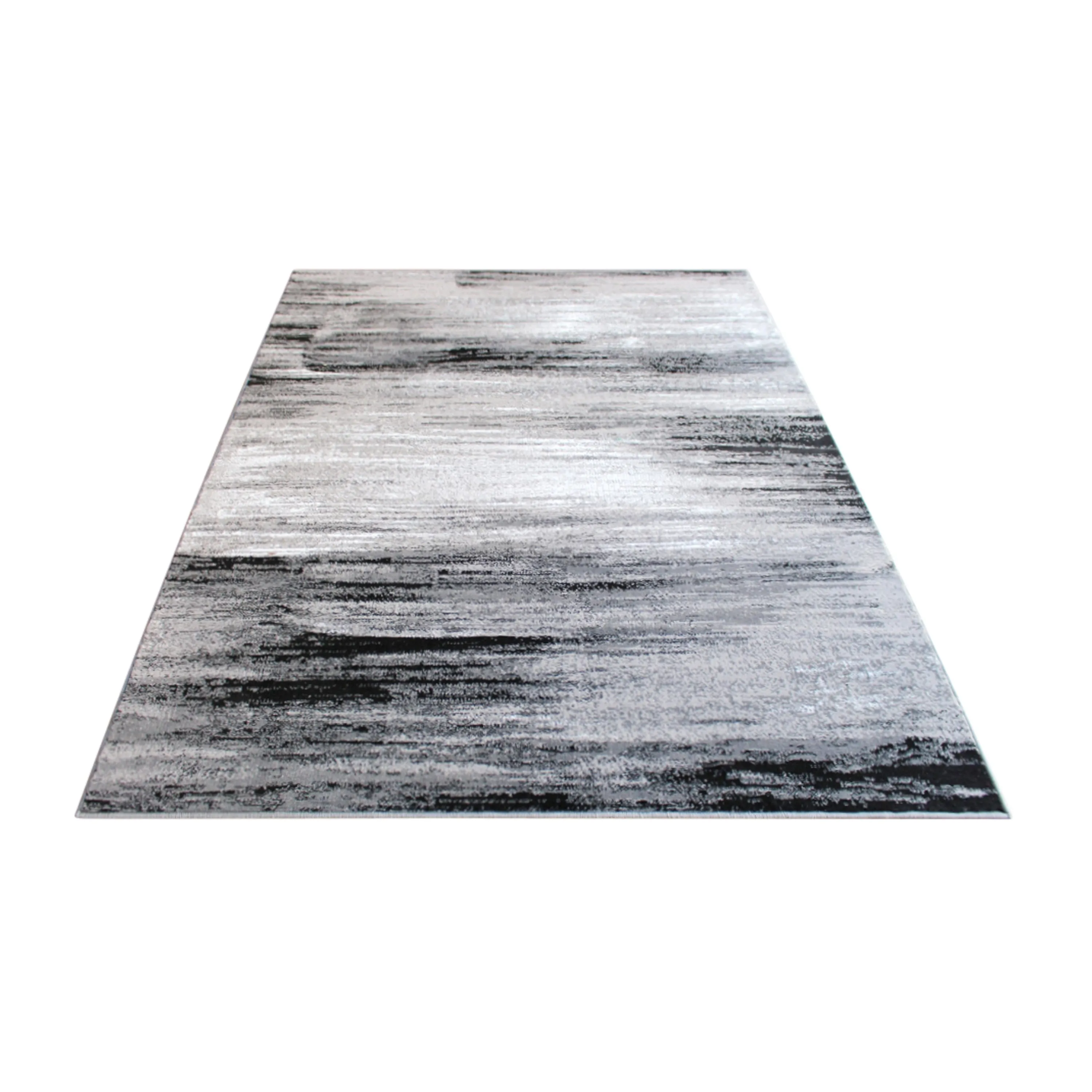 Abstract Style Accent Area Rug - Scraped Pattern