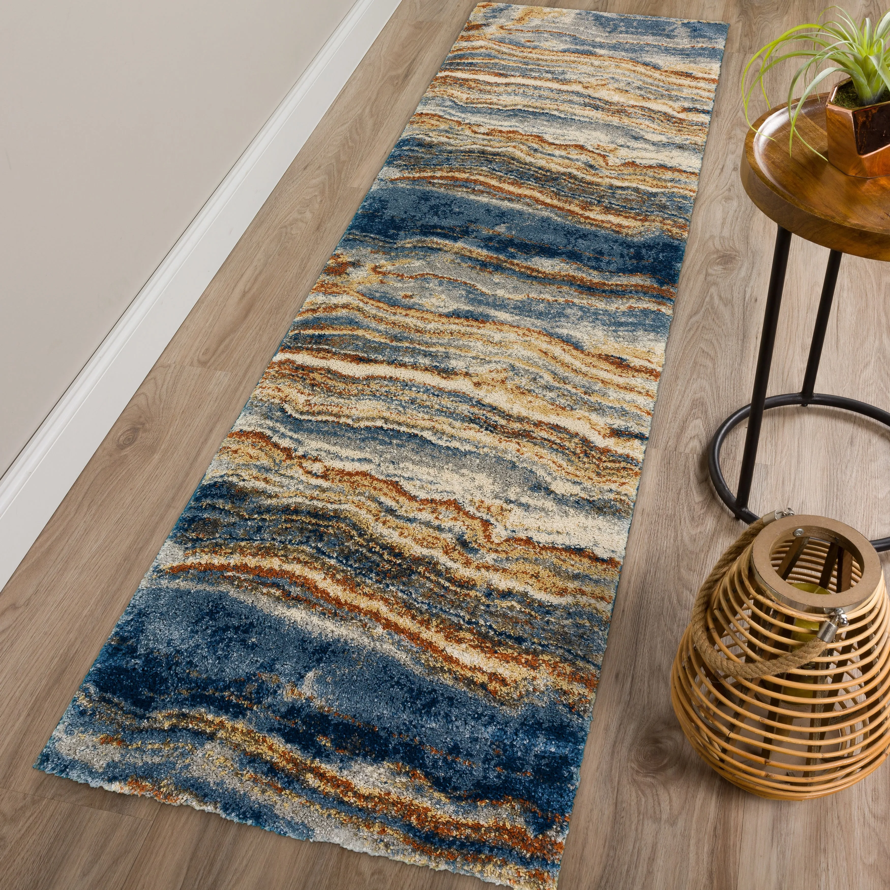 Addison Barkley Modern Blue Geo Rug