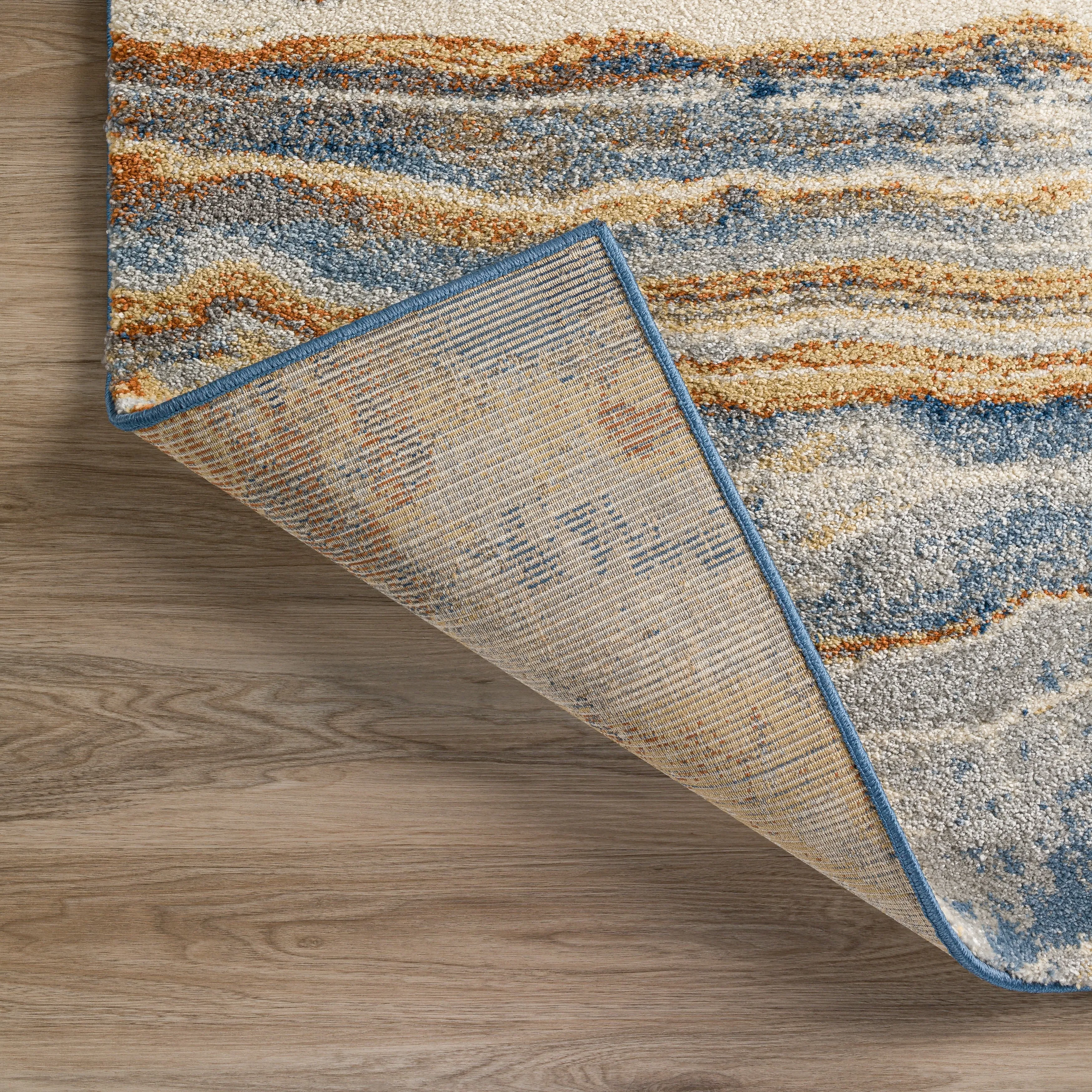 Addison Barkley Modern Blue Geo Rug