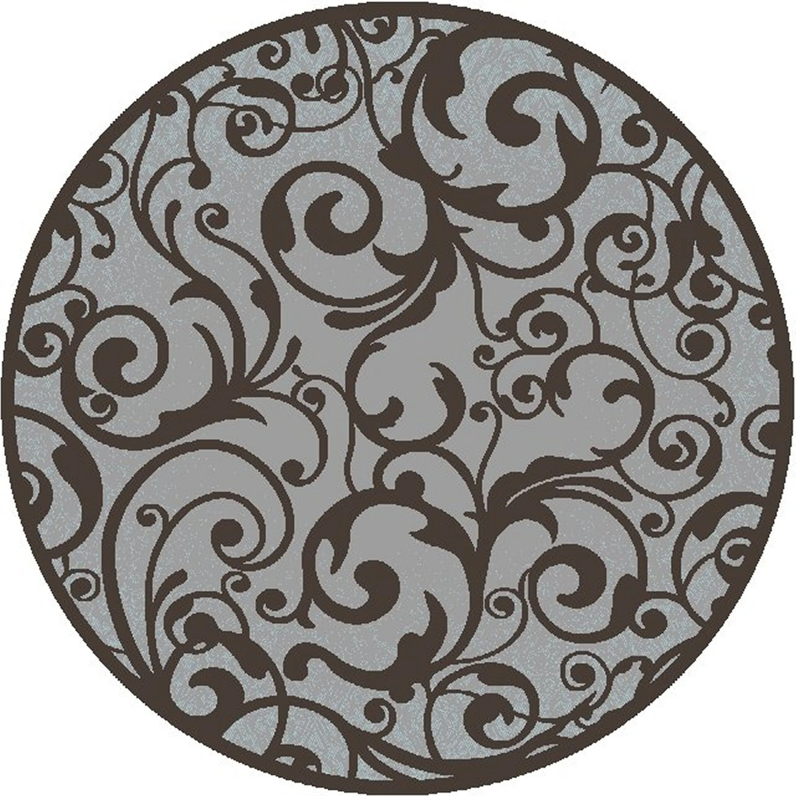 Admire Home Living Plaza Contemporary Scroll Pattern Area Rug