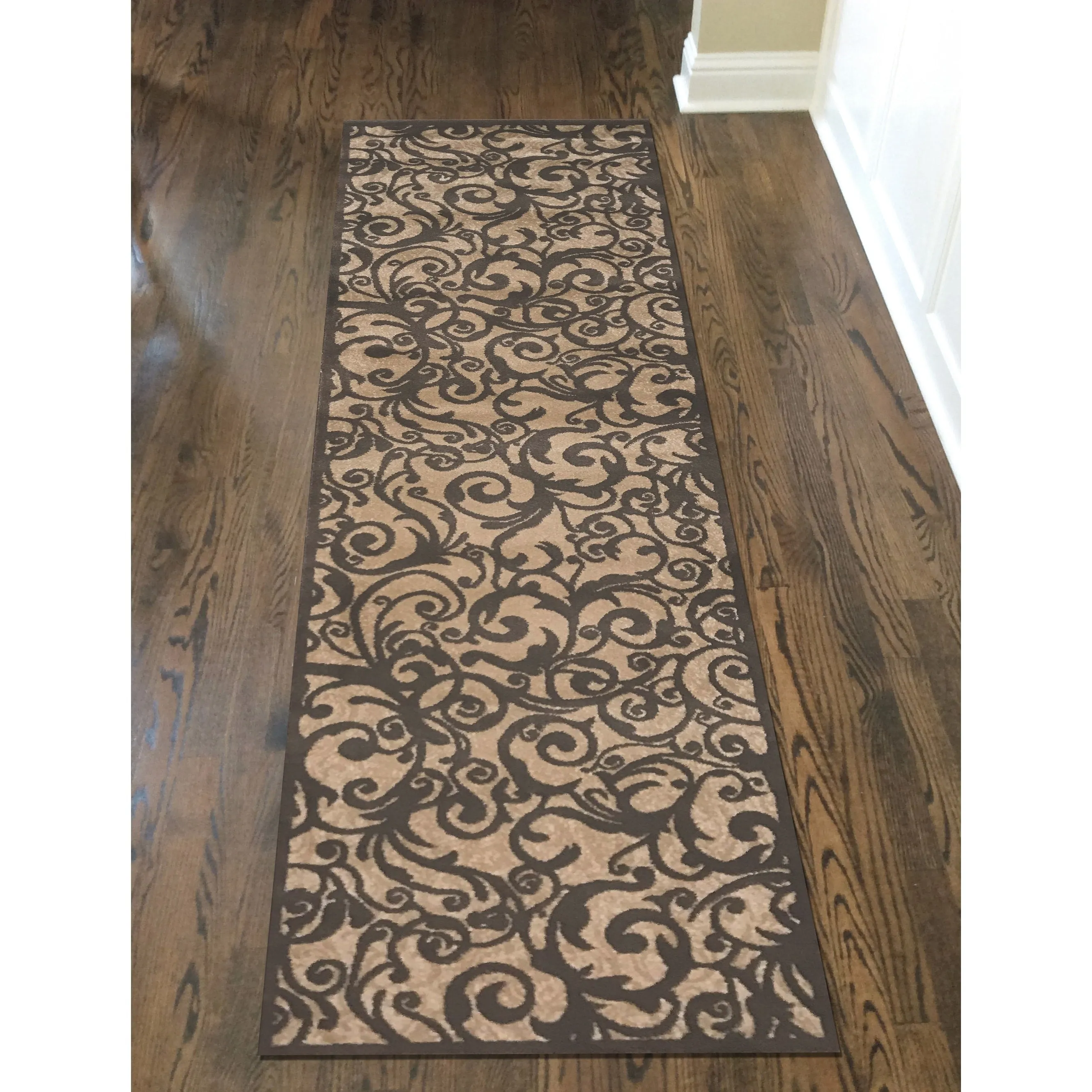 Admire Home Living Plaza Contemporary Scroll Pattern Area Rug