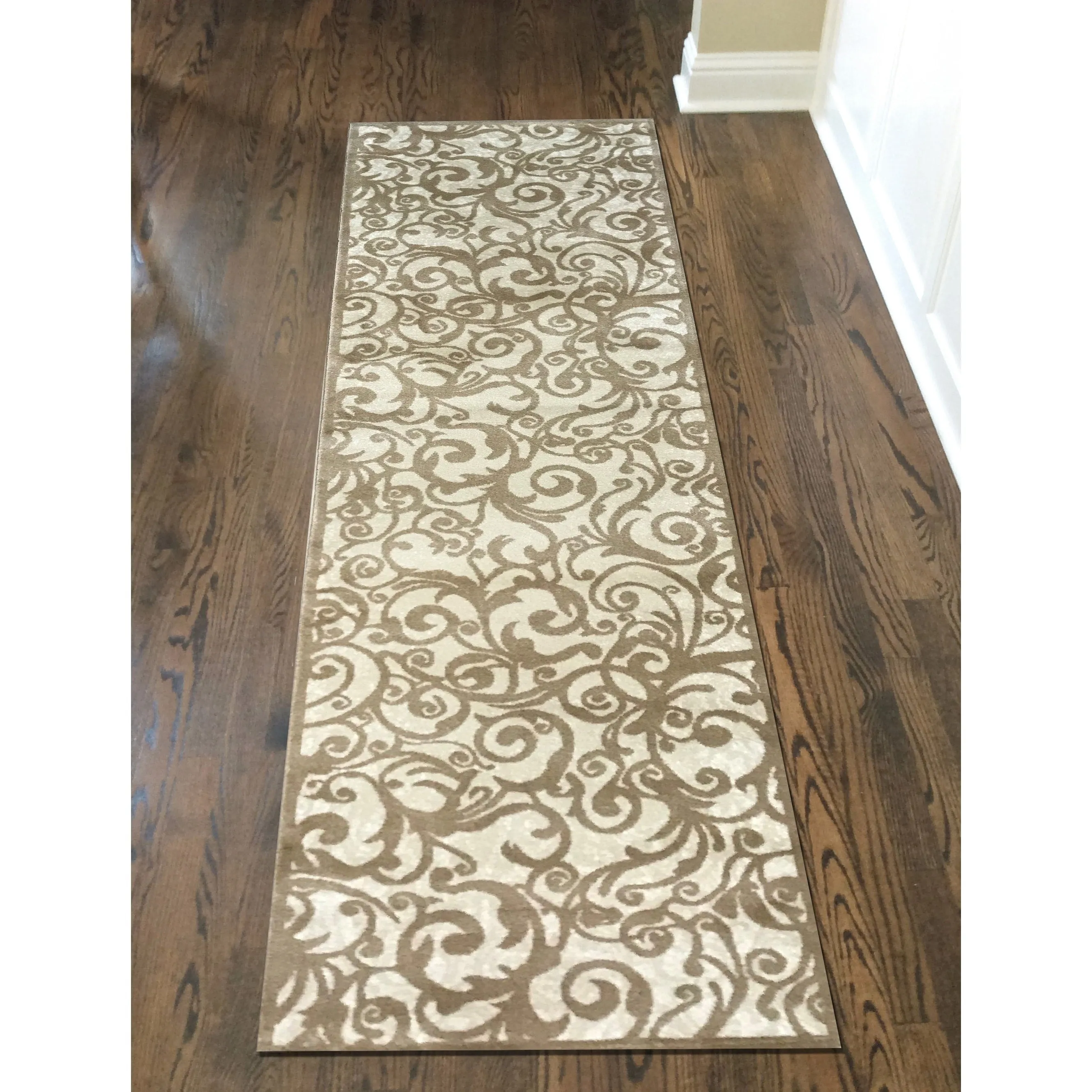 Admire Home Living Plaza Contemporary Scroll Pattern Area Rug