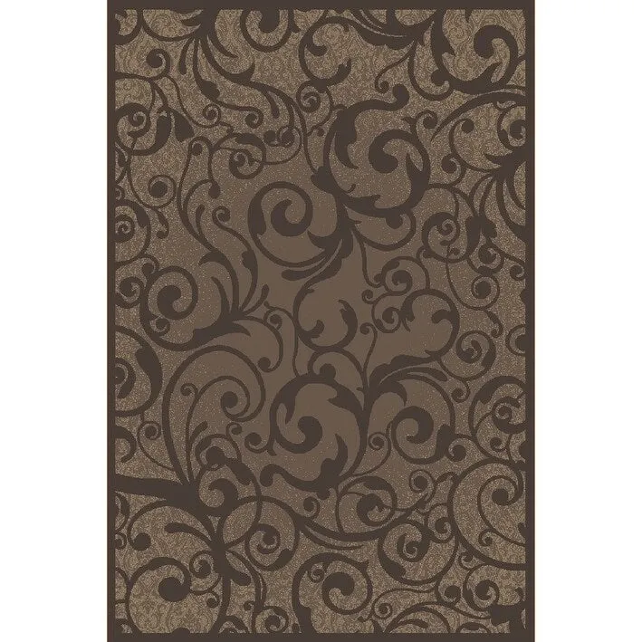 Admire Home Living Plaza Contemporary Scroll Pattern Area Rug