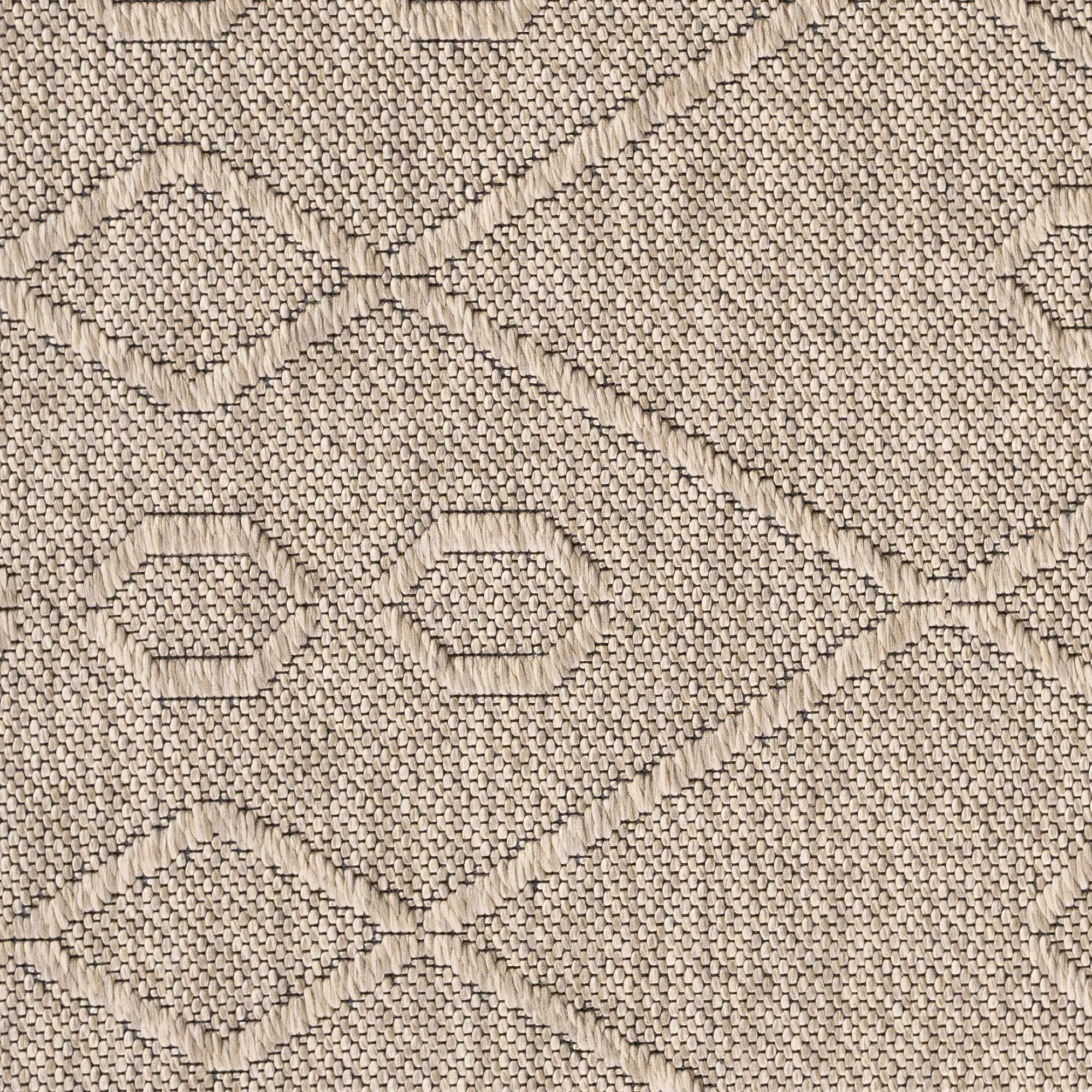Alameda Solid Color Geometric Machine Washable Indoor Area Rug